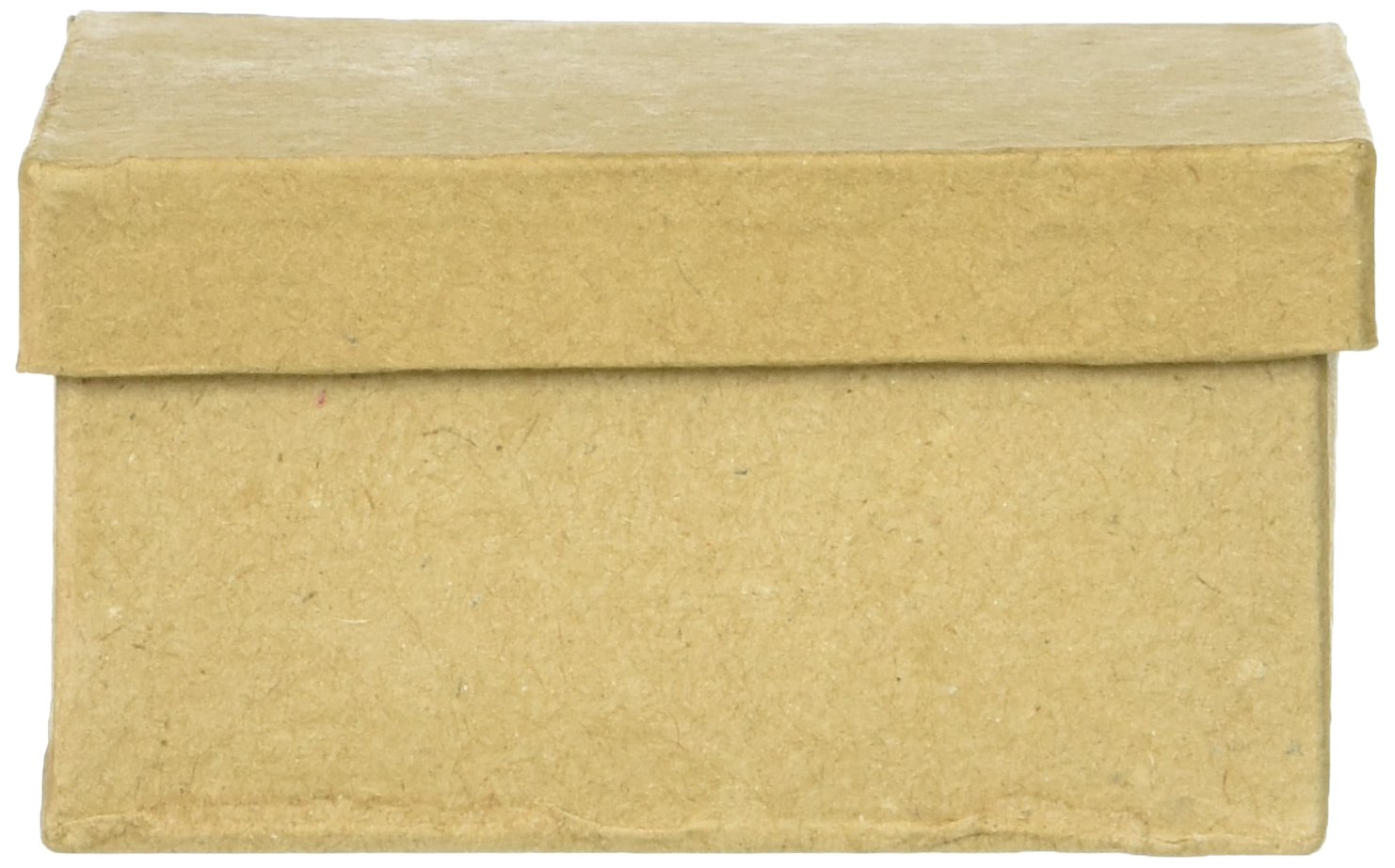 Darice 3-inch Square Paper Mache Box - Handmade Decorative Storage for Jewelry, Crafts & Keepsakes - Perfect for DIY Projects, Home Decor & Gift Giving