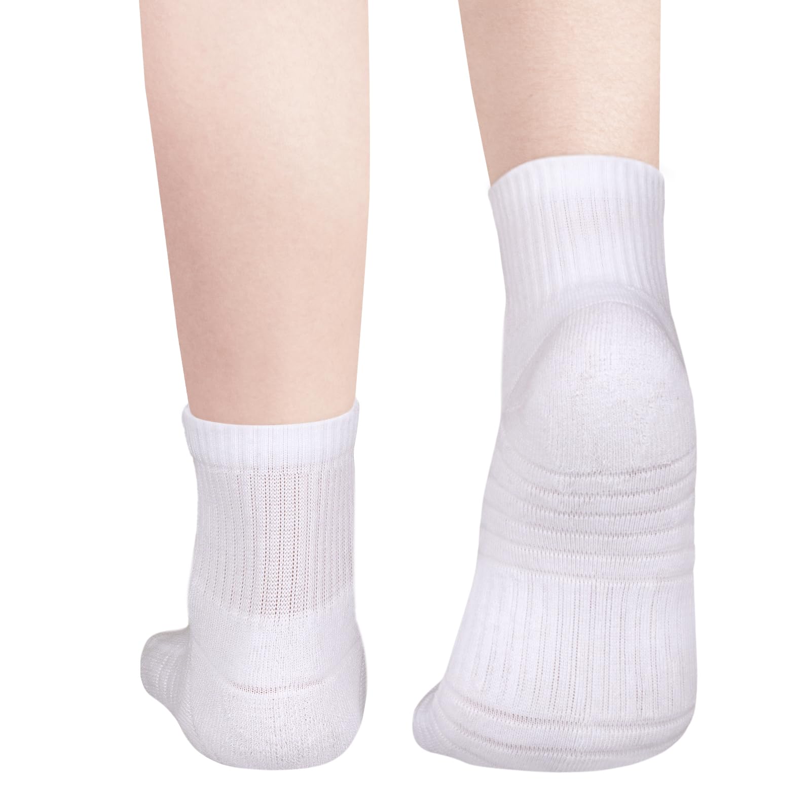 YUEDGE Women's Ankle Socks - 5 Pack Athletic Running Socks with Cushion & Breathable Cotton - Perfect for Sports, Workouts & Everyday Comfort