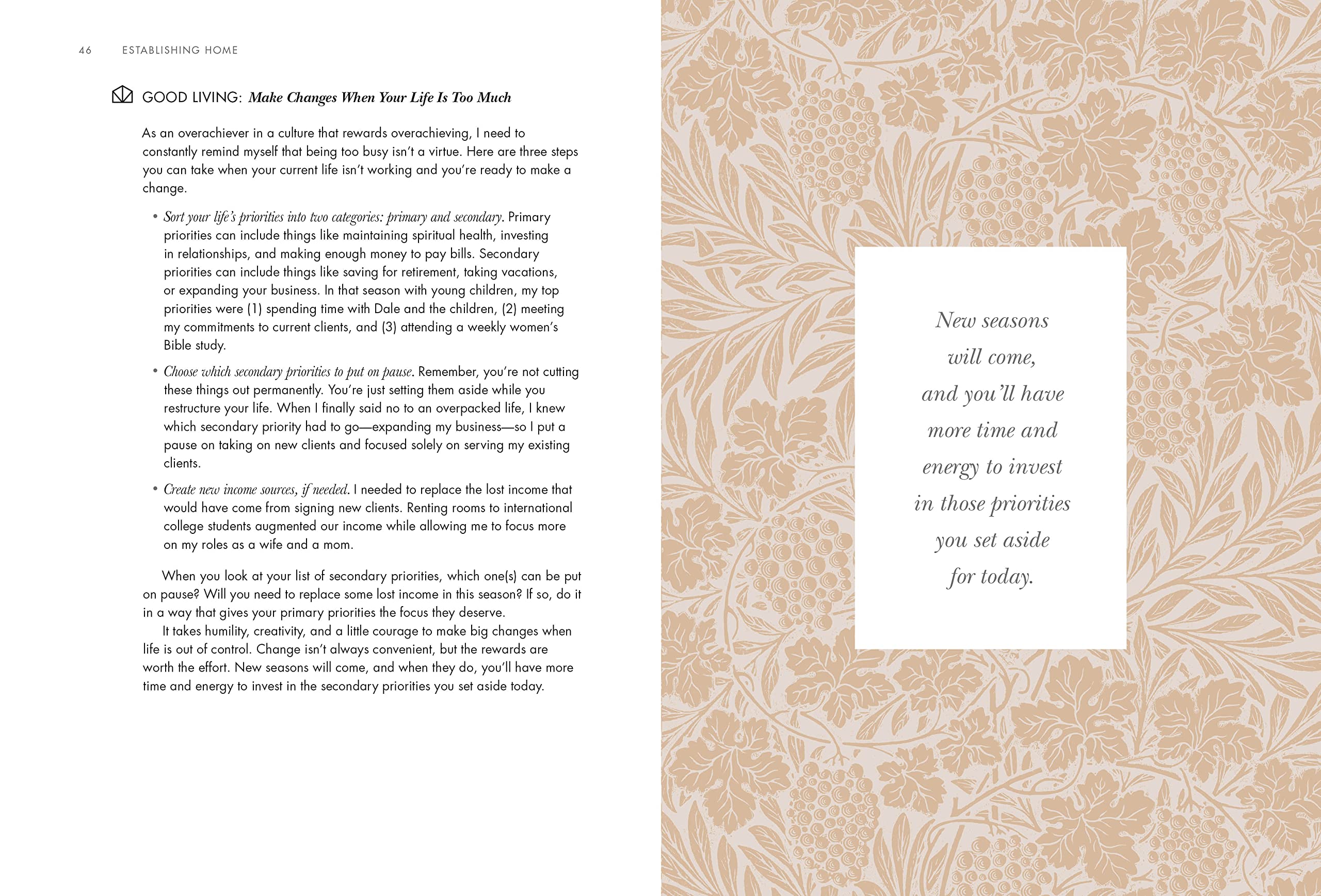 Establishing Home: Creating Space for a Beautiful Life with Family, Faith & Friends - Perfect for Family Gatherings, Faith-Based Events & Social Occasions