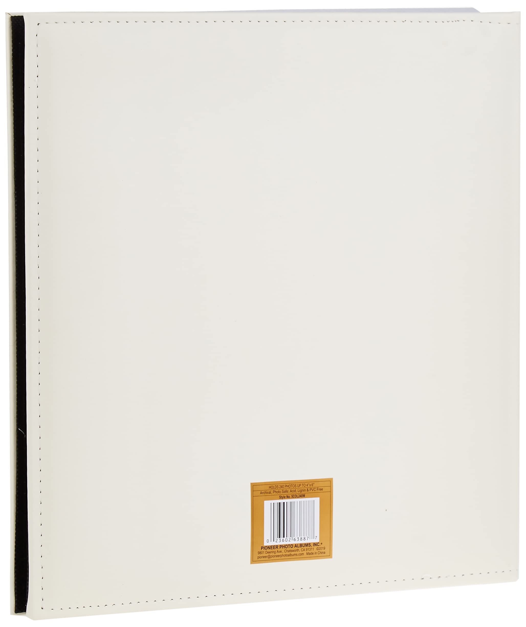 Pioneer 12x12 Inch Ivory Photo Album - 5COL-240 Scrapbook for Wedding, Baby & Family Memories - Acid-Free Archival Quality for Lasting Preservation