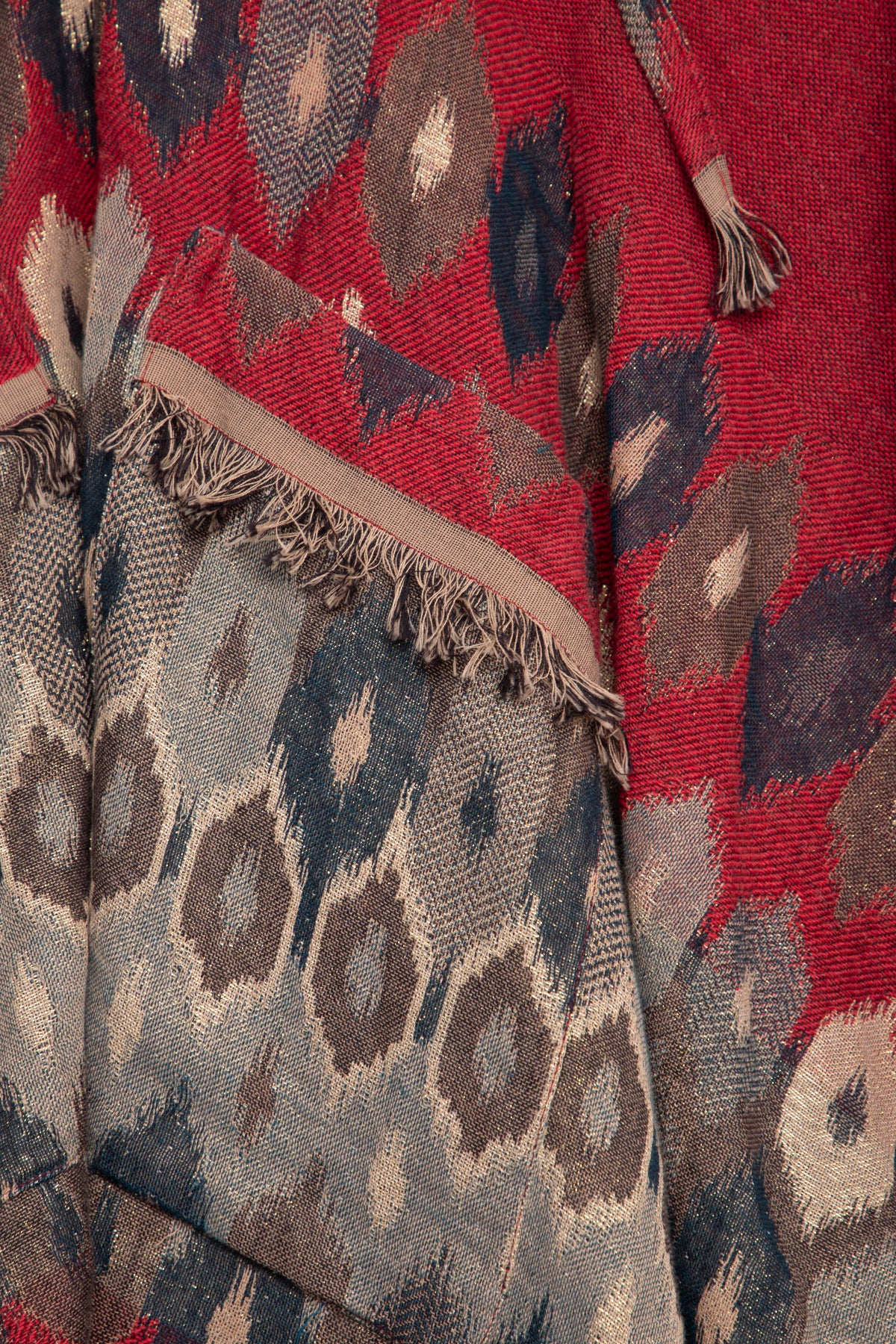 Aztec Frayed Hooded Poncho - Boho Chic Oversized Sweater Coat for Women | Perfect for Fall Layering, Music Festivals & Cozy Outdoor Adventures