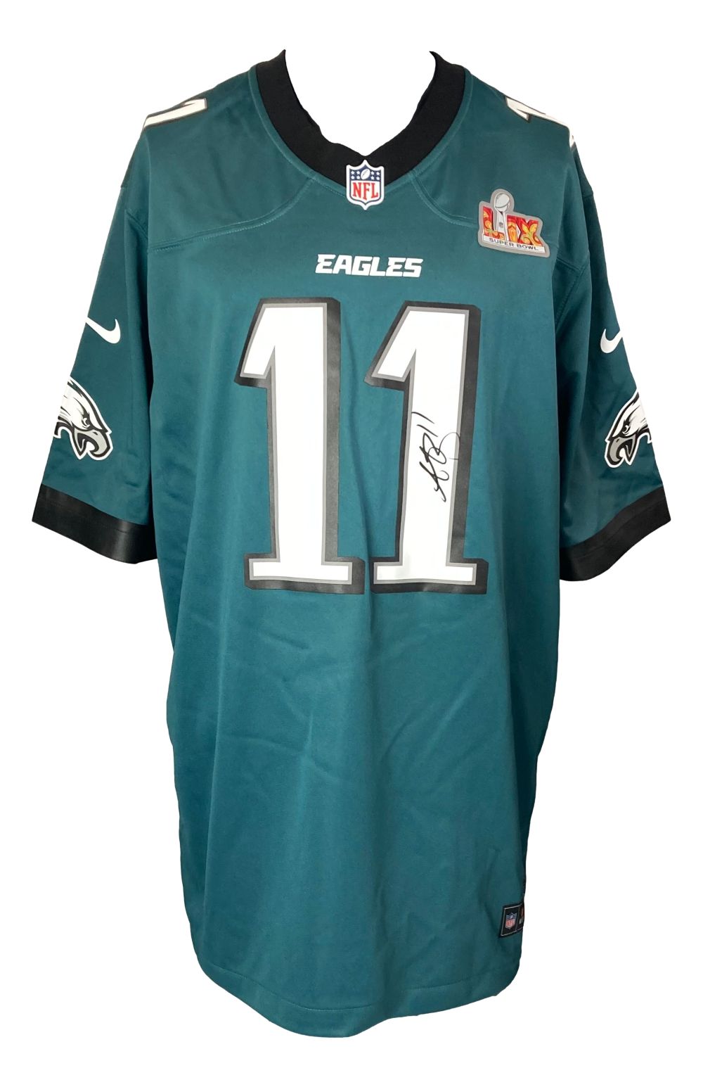 Authentic AJ Brown Signed Philadelphia Eagles Super Bowl 59 Nike Game Jersey - Limited Edition Collectible for Eagles Fans, Sports Memorabilia & Home Decor Display
