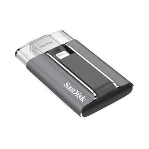 SanDisk 64GB iXpand Flash Drive V2 - USB 3.0 & Lightning Connector for iPhone/iPad - High-Speed Transfer, Backup Photos/Videos - Perfect for Travel, Work & School File Storage