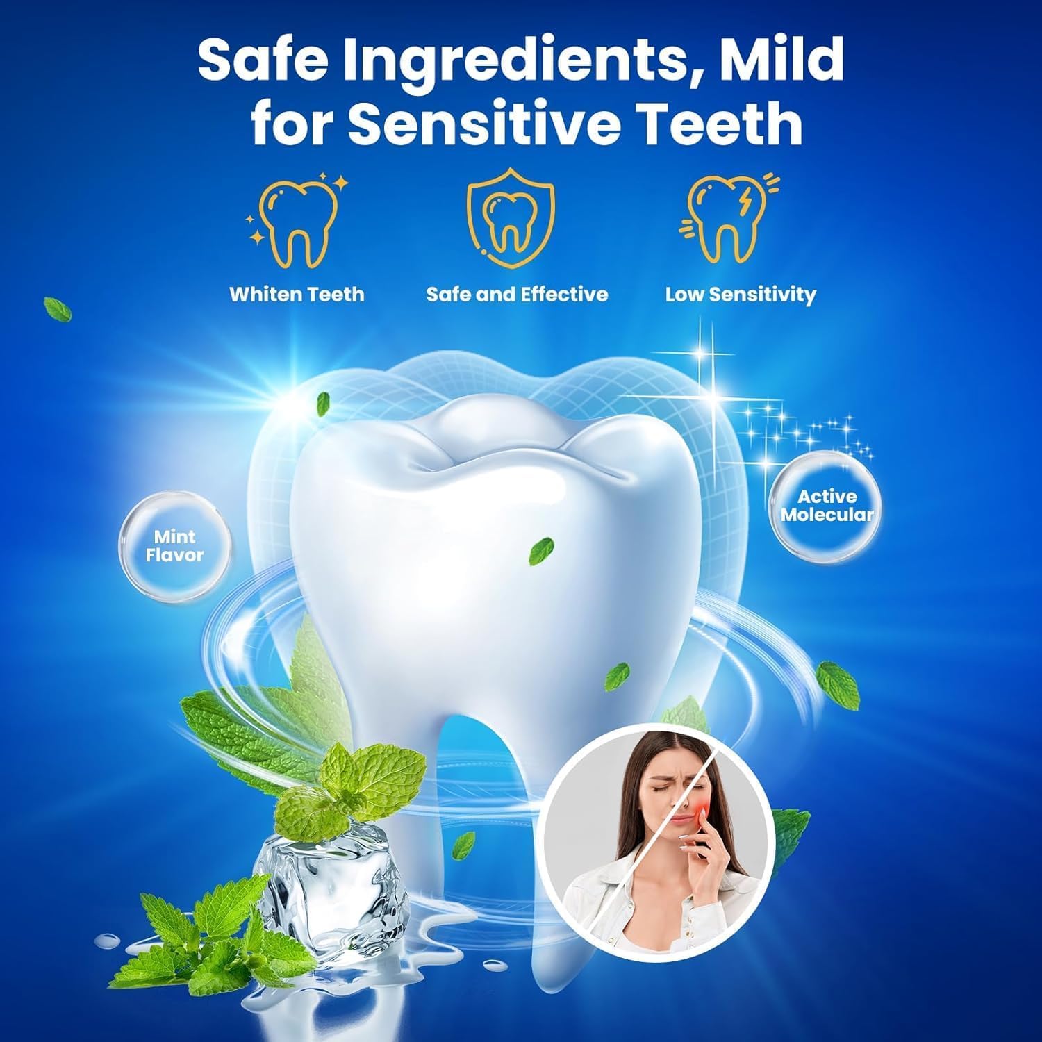 Professional Teeth Whitening Strips - 28 Whitening Strips for 14 Sessions, Safe for Tooth Enamel | Brighten Your Smile for Special Occasions & Daily Confidence