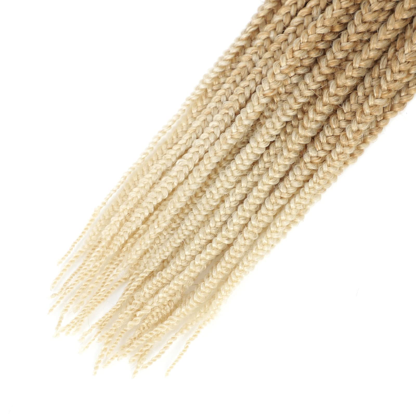 24 Inch Box Braid Crochet Hair - 7 Pack Pre-Looped Medium Box Braids for Black Women (27/613 Color) | 24 Strands per Pack | Perfect for Protective Styles, Everyday Wear & Special Occasions