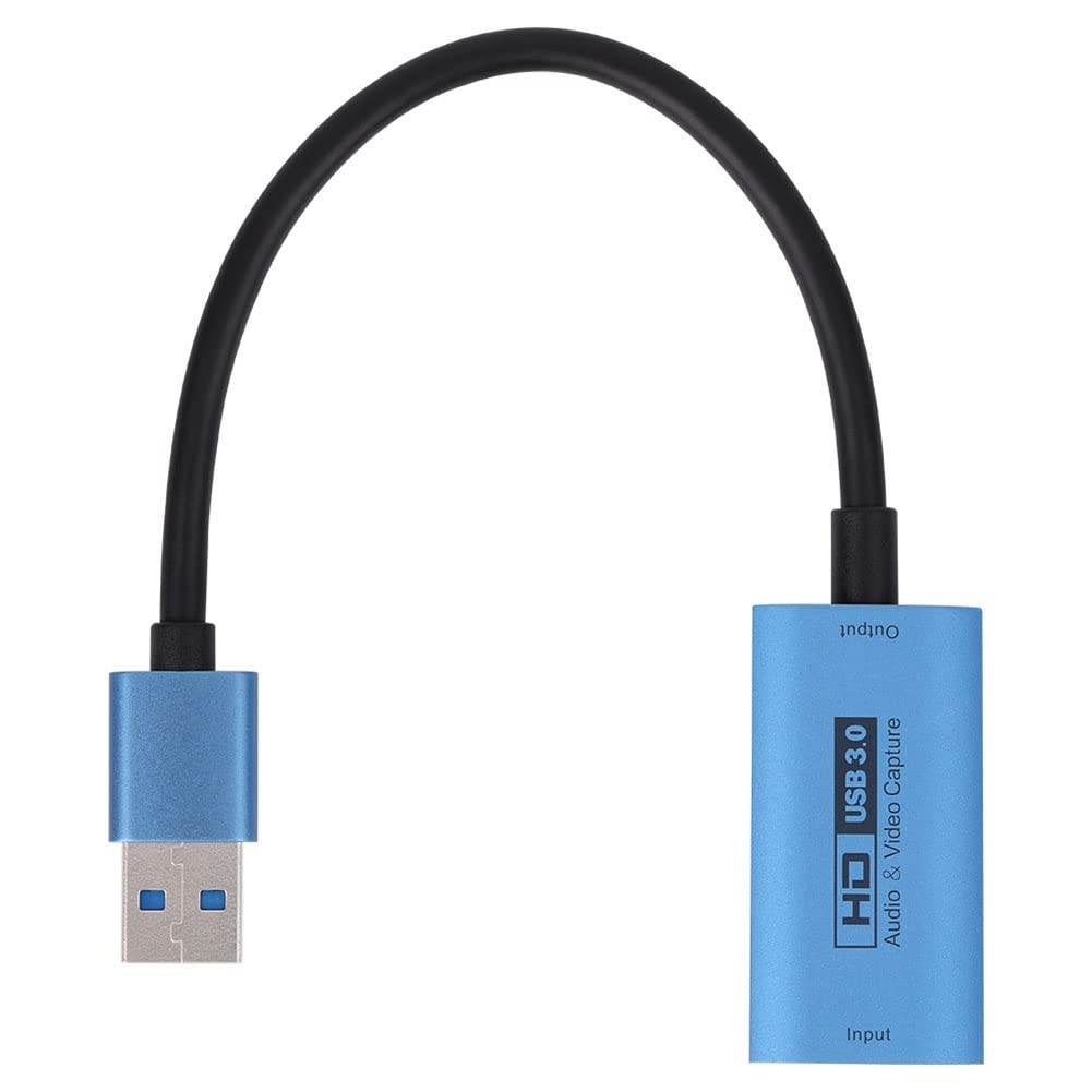 Tbkoeudhg USB 3.0 4K 60Hz HD Video Capture Card for PC - High Speed Game Streaming & Video Recording Device for Twitch, YouTube, OBS - Perfect for Gamers, Content Creators and Live Broadcasters