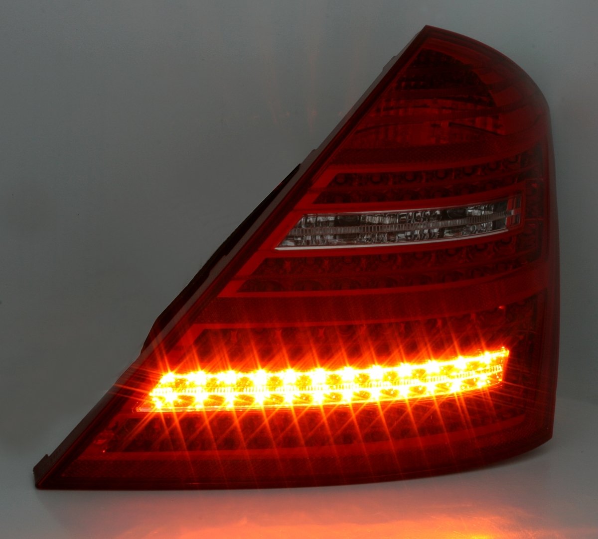 Depo LED Rear Lights Set - Red & White Tail Lights for Facelift Look | Upgrade Your Car's Style & Safety for Night Driving