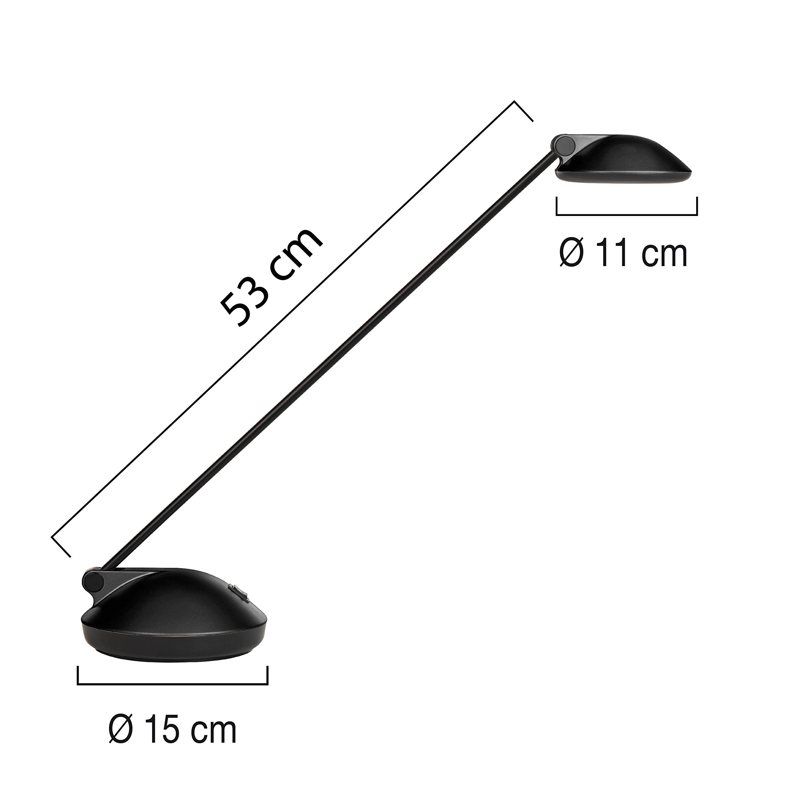 Joker 2.0 LED Desk Lamp with Adjustable Brightness - Black Modern Study Light for Office, Reading & Gaming (Eye-Caring Task Lighting)