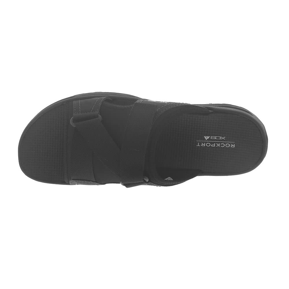 Rockport Men's Trail Technique Velcro Slide Sandal - Comfortable Hiking & Walking Sandals for Outdoor Adventures, Travel & Casual Wear