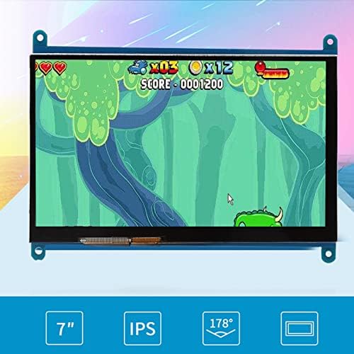 VBestLife 7 Inch Touchscreen Monitor for Raspberry Pi - Ultra HD 1024x600 Portable Display with Raspbian/Ubuntu/Kodi/IOT Support | Perfect for DIY Projects, Home Automation, and IoT Development