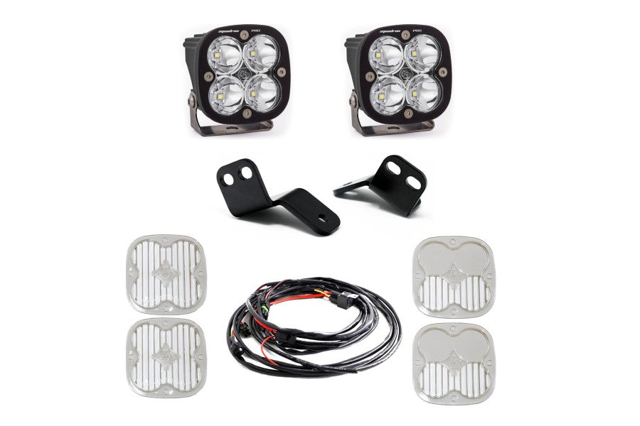 Ford Bronco Baja Designs Arctic Cat/Textron Squadron Pro A Pillar Light Kit - Clear Lens for Wildcat XX - Off-Road Lighting for Night Driving & Adventure