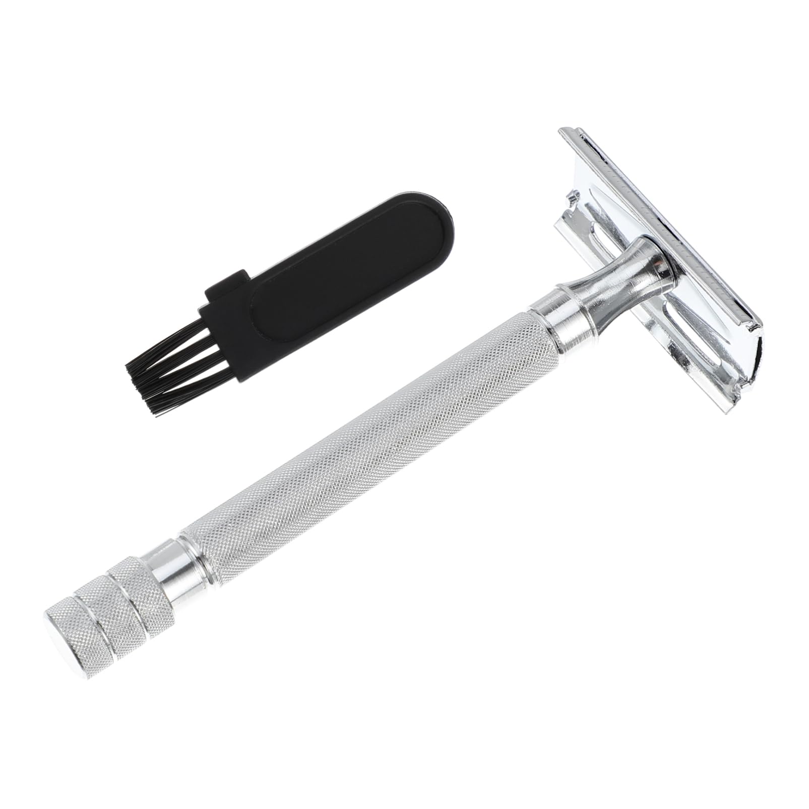 Vintage Double Edge Safety Razor for Men - Reusable Metal Shaving Razor with Safety Teeth - Perfect for Classic Wet Shaving & Grooming Routine