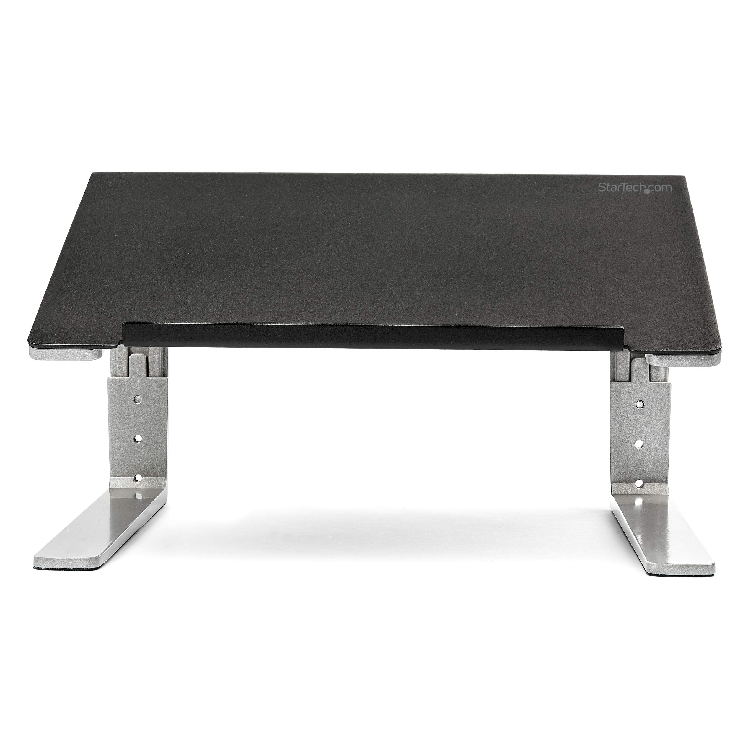 StarTech.com Adjustable Laptop Stand - Heavy Duty Steel & Aluminum Base - 3 Height Settings & Tilt Function - Ergonomic Laptop Riser for Desk (LTSTND) - Perfect for Home Office, Gaming & Workspace Setup