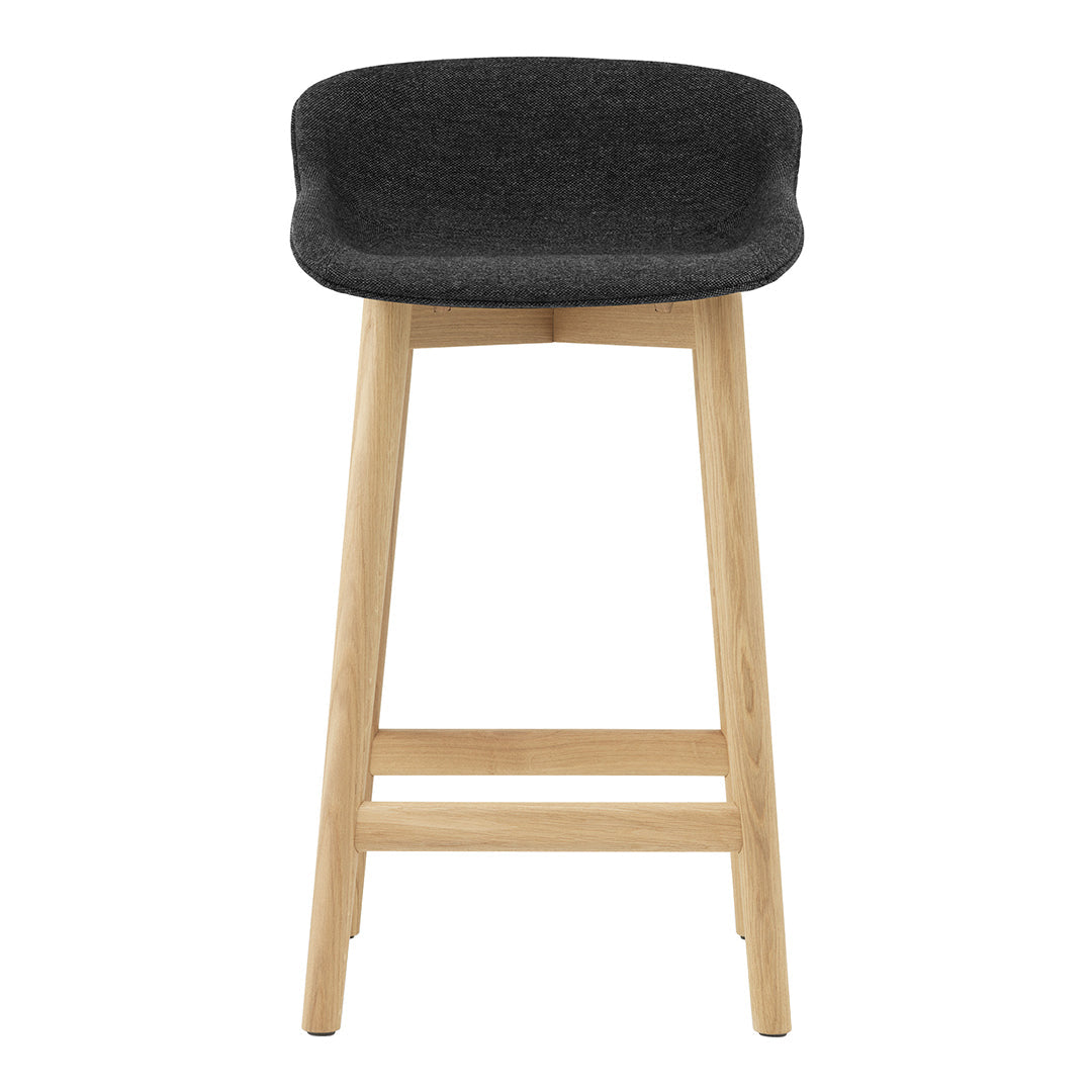 Stylish Hyg Counter Stool with Full Upholstery & Wood Base - Perfect for Kitchen Islands, Breakfast Bars & Home Decor