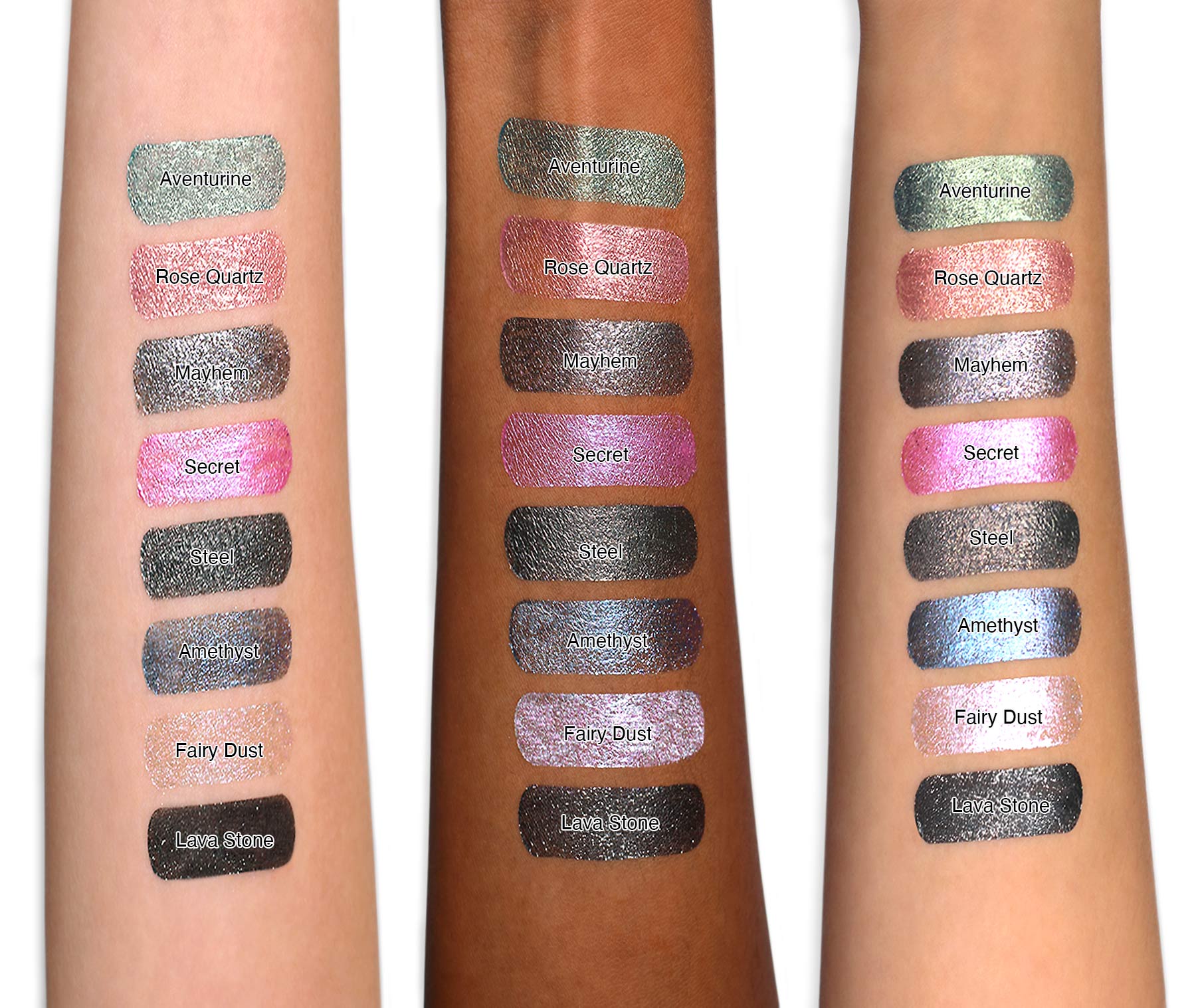 Liquid Eyeshadow - Long Lasting Shimmer & Glitter Makeup | Lava Stone Inspired Metallic Finish | Perfect for Party, Night Out & Special Occasions