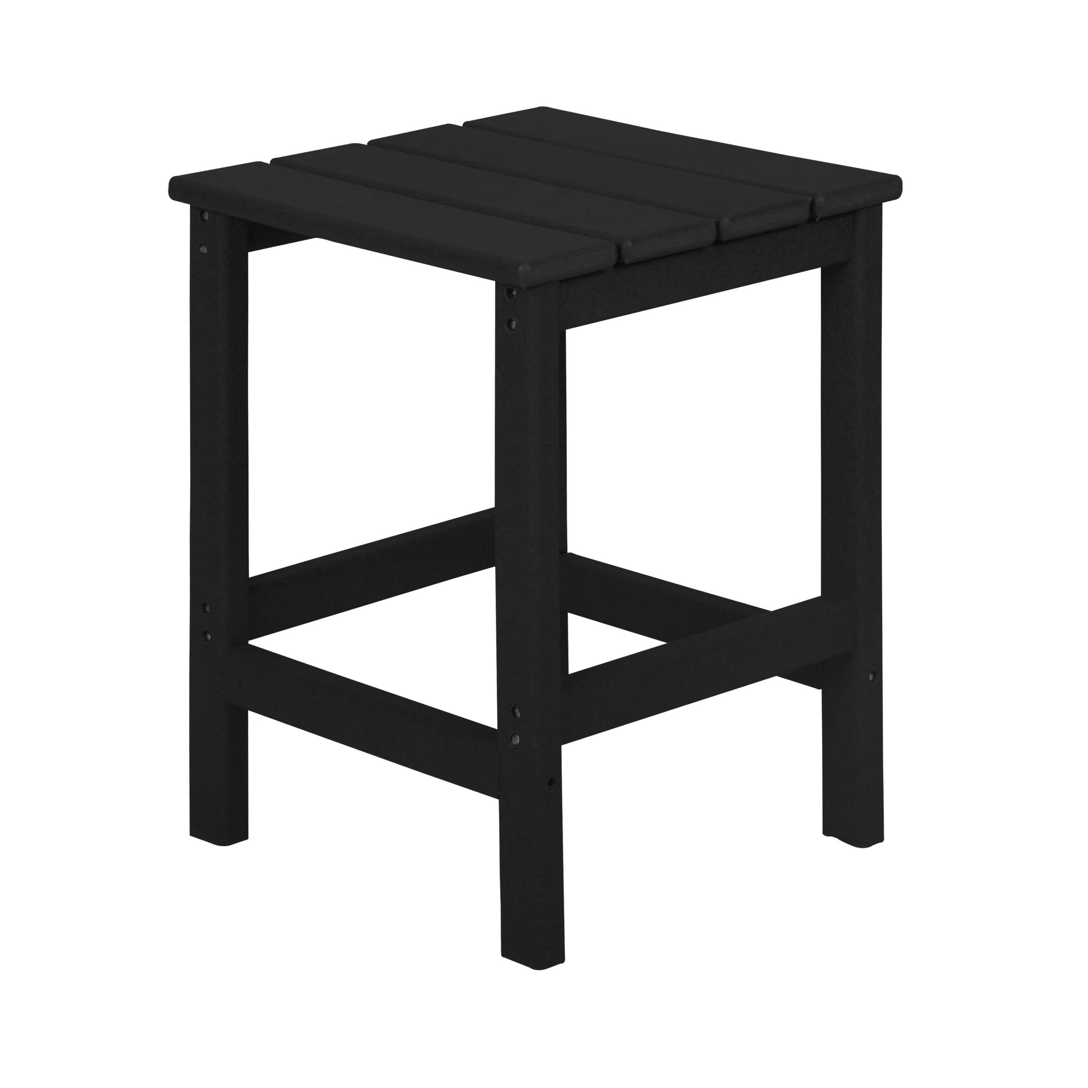 WestinTrends Malibu 2-Piece All-Weather Adirondack Chair Set with Side Table - Durable Outdoor Plastic Patio Furniture for Porch, Deck, Backyard & Garden - Perfect for Relaxing in Black