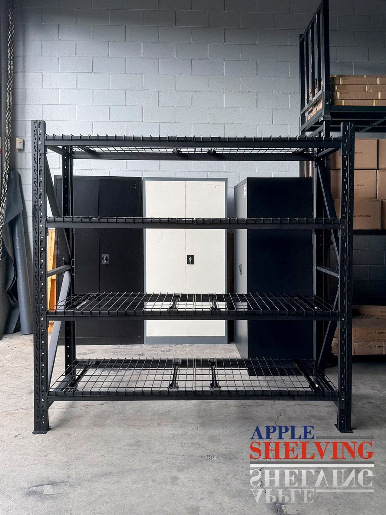 2m x 2m x 0.6m Heavy Duty Wire Shelving Unit - 1600KG Capacity (Width x Height x Depth) - Perfect for Warehouse Storage, Garage Organization & Industrial Shelving Solutions