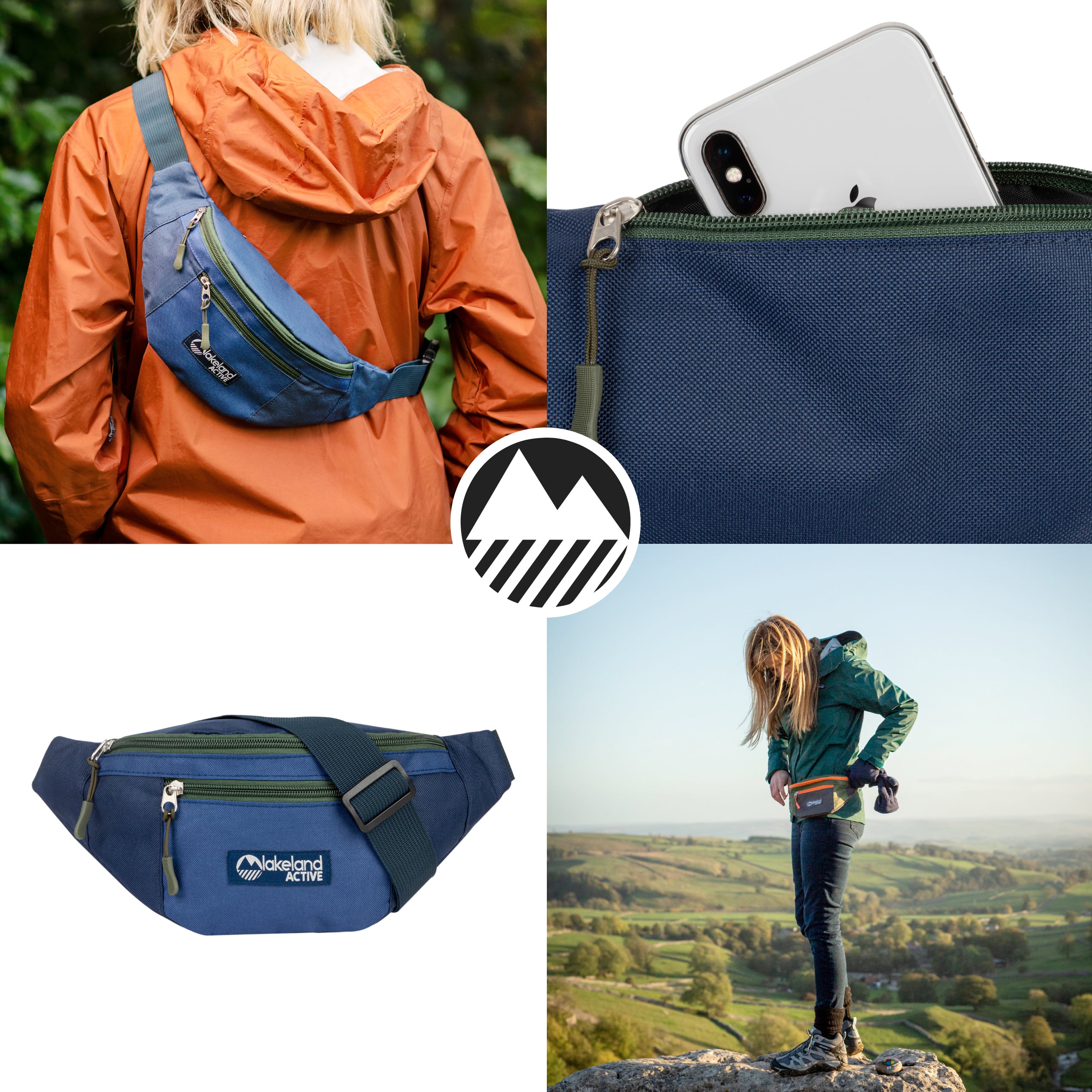Mossband Lightweight 1.5L Bum Bag Waist Pack - Perfect for Travel, Hiking, Running & Outdoor Activities