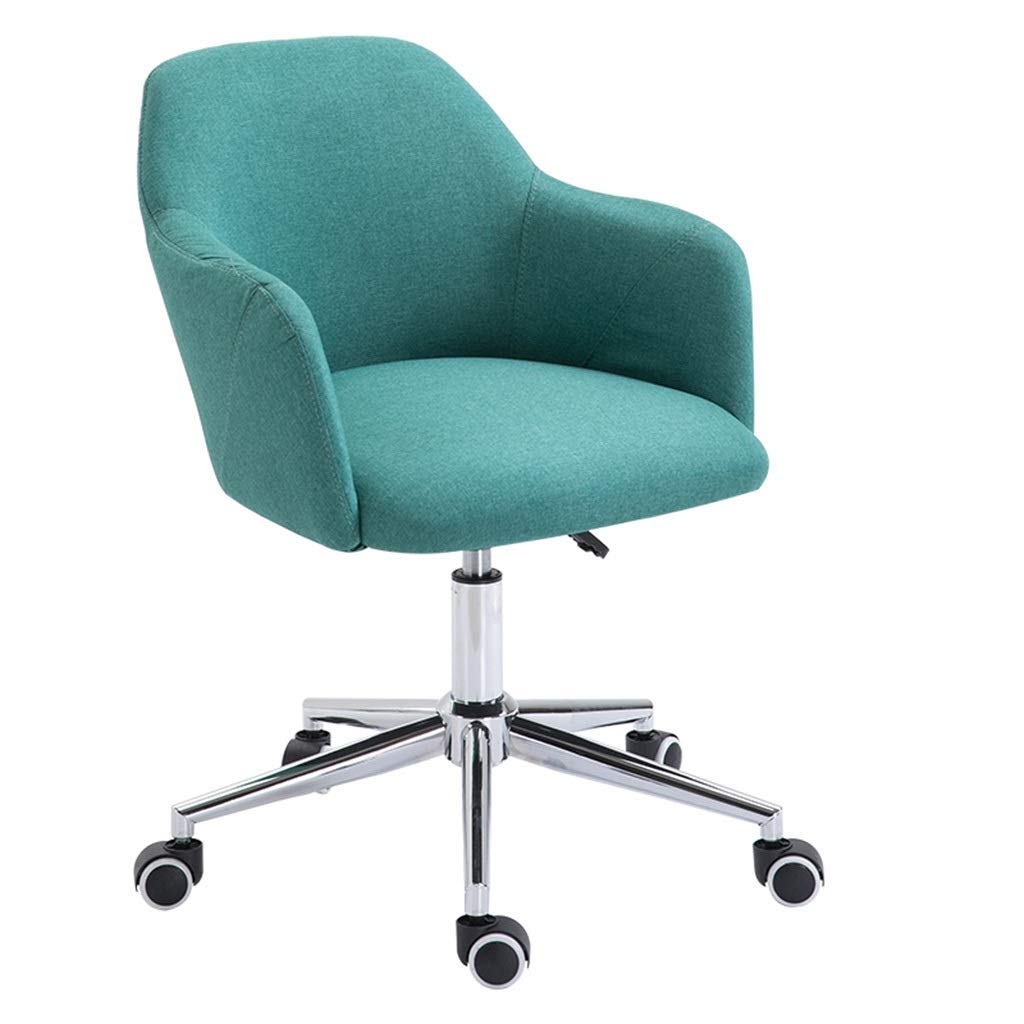 LIUDINGDING Ergonomic Office Chair - Adjustable Height Swivel Computer Desk Chair with Lumbar Support, Nordic Fabric Design for Home & Office Use (Green) - Perfect for Workstations, Gaming Setups & Study Areas