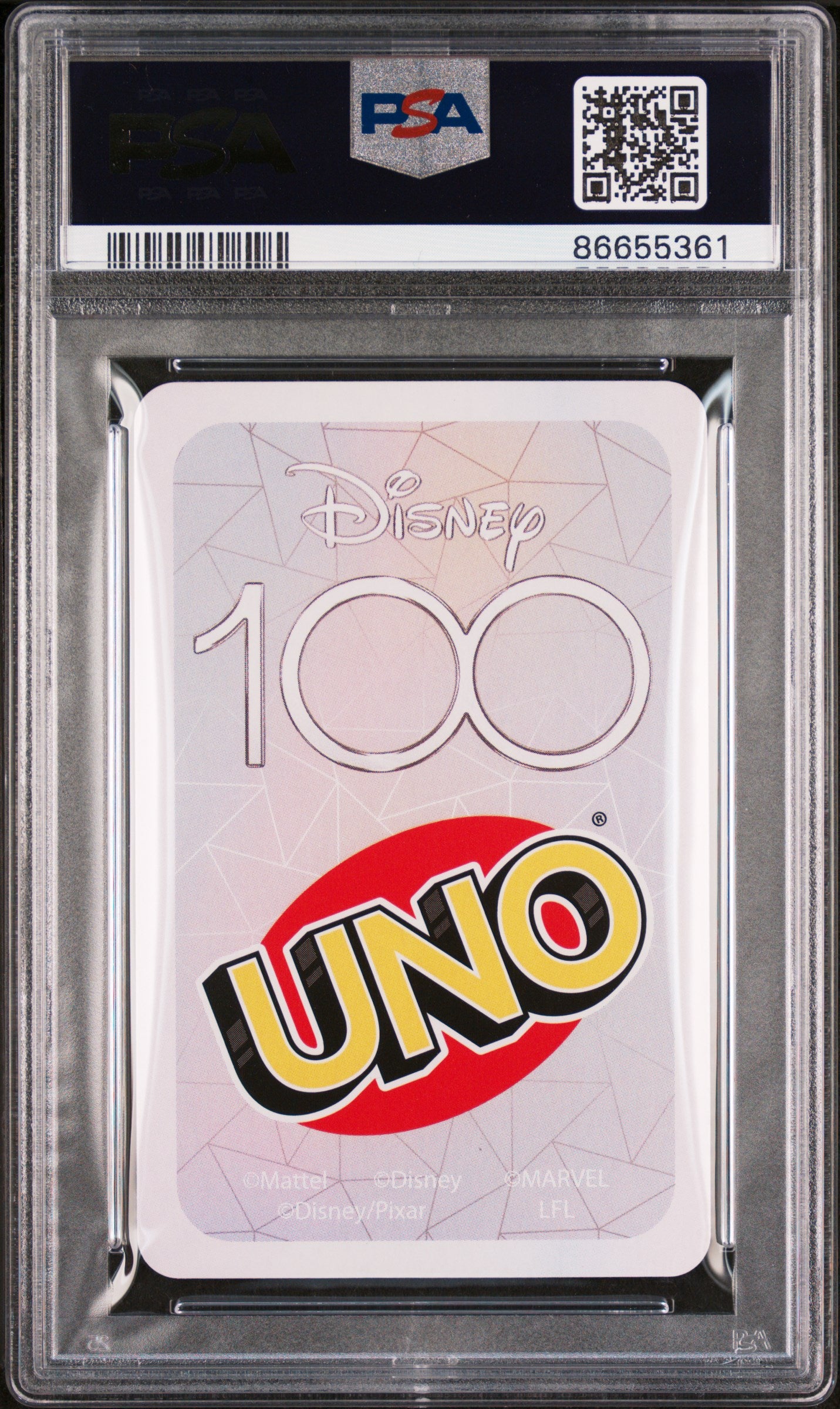 2023 UNO Disney 100 Lightning McQueen Green Card Game - PSA 10 Graded Collectible - Perfect for Disney Fans, Card Collectors & Family Game Nights