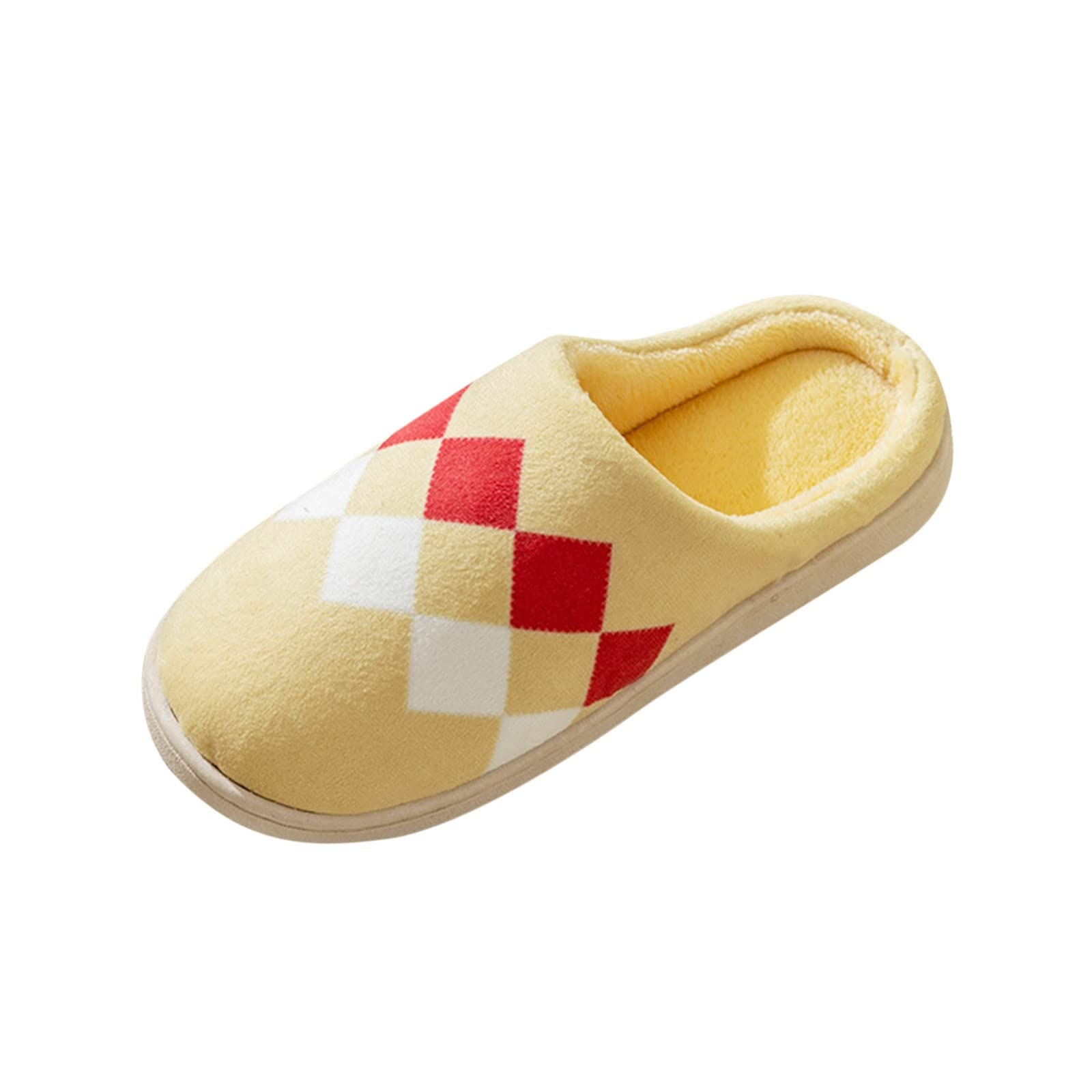 Women's Soft Plush Slip-On House Slippers - Fuzzy Indoor/Outdoor Comfort Shoes for Relaxing at Home, Lounging & Quick Errands