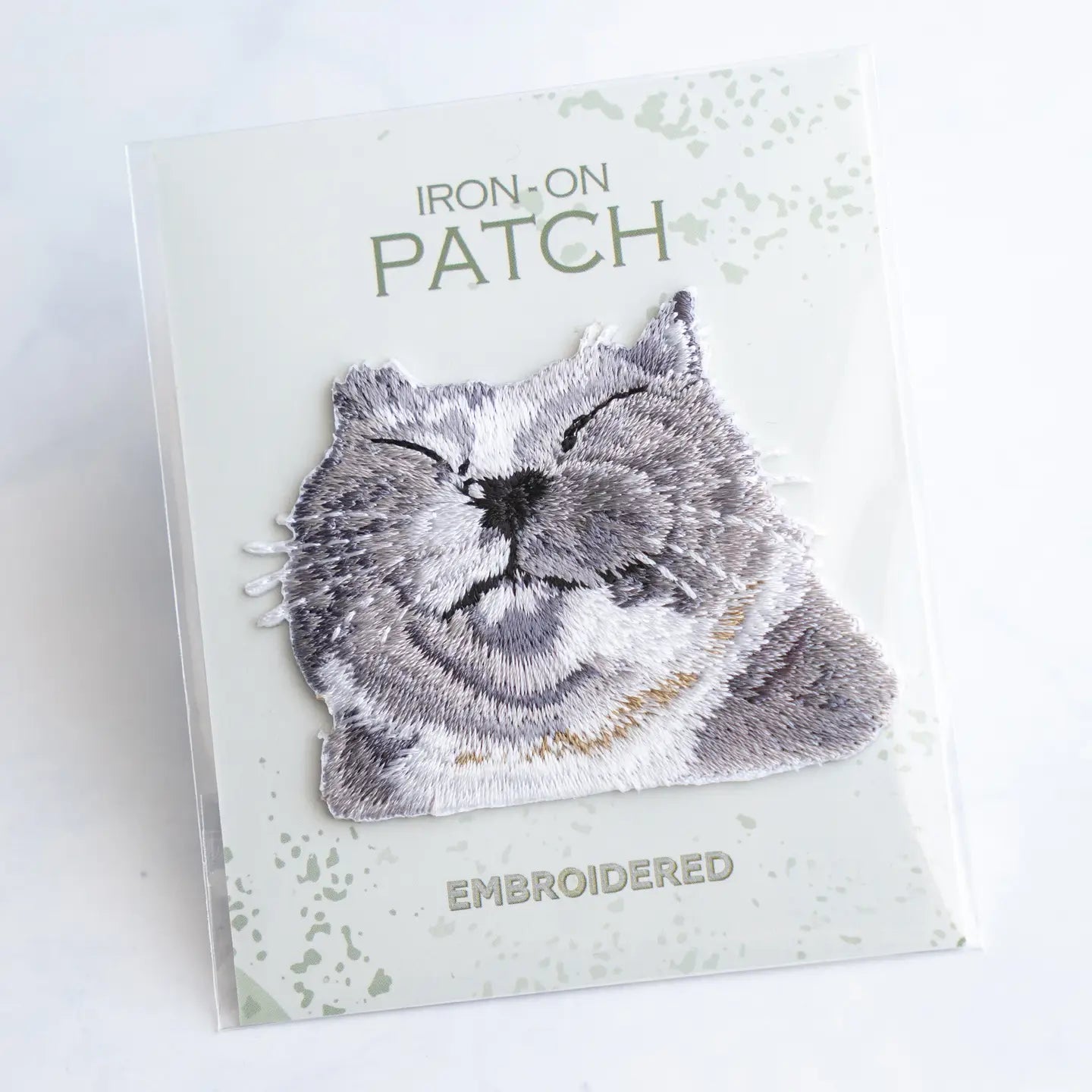 Cute Kitten Iron On Patch for Jackets, Jeans & Backpacks - DIY Embroidered Applique for Clothing & Accessories