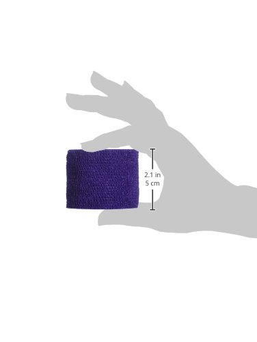 Powerflex 2 Inch Stretch Athletic Tape - 6 Rolls Purple Elastic Sports Tape for Wrist, Ankle & Knee Support - Ideal for Volleyball, Basketball & Running Injury Prevention
