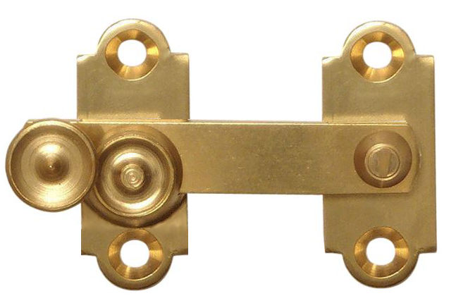 Næsman No. 159 Brass Window Handle/Cupboard Knob - Vintage Cabinet & Furniture Hardware for Home Restoration & DIY Projects