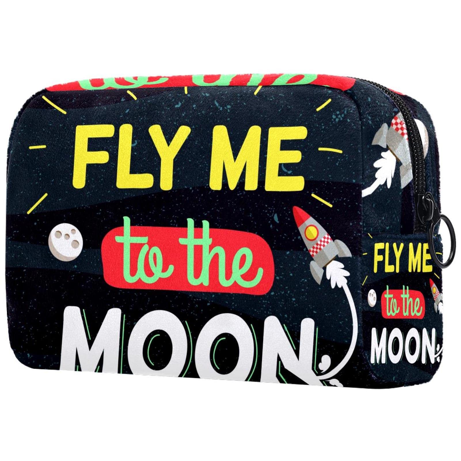 Galaxy Starry Sky Cosmetic Travel Bag - Small Makeup Pouch with Zipper | Portable Toiletry Organizer for Women | Perfect for Air Travel, Vacation & Daily Use