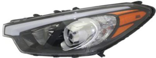 2014-2015 Kia Forte Left Driver Side Headlight Head Lamp Replacement - OEM Quality CPP Headlamp for Improved Night Visibility | Perfect for DIY Auto Repair & Night Driving Safety