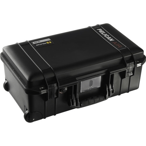 Pelican 1535Air Carry On Case with Foam (Black) - Durable Waterproof Travel Case for Electronics, Cameras & Equipment - Perfect for Air Travel, Outdoor Adventures & Professional Use