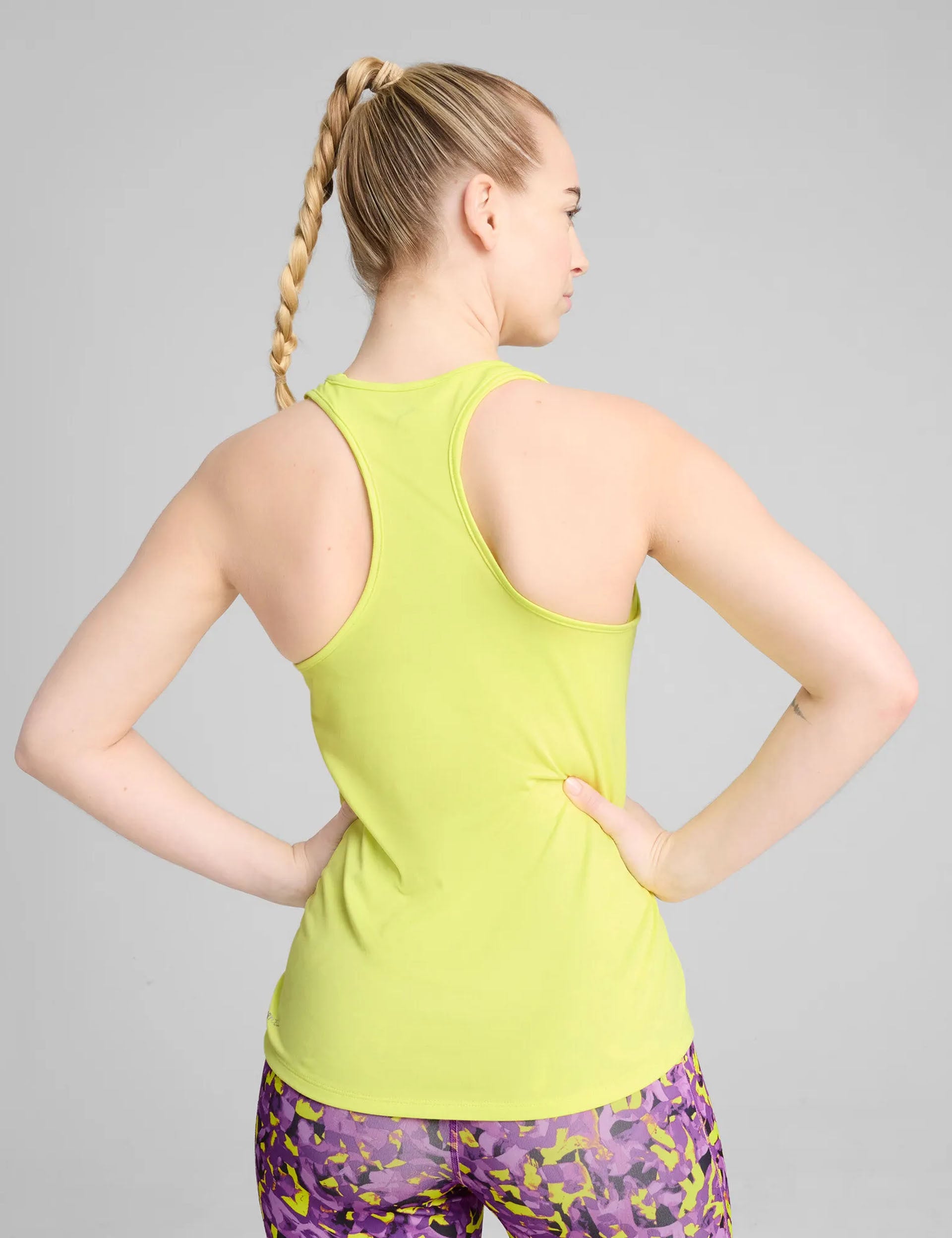 TAD Essentials Women's Racerback Tank Top - Lemon Sherbet Color | Soft Breathable Workout Shirt for Yoga, Gym & Summer Casual Wear