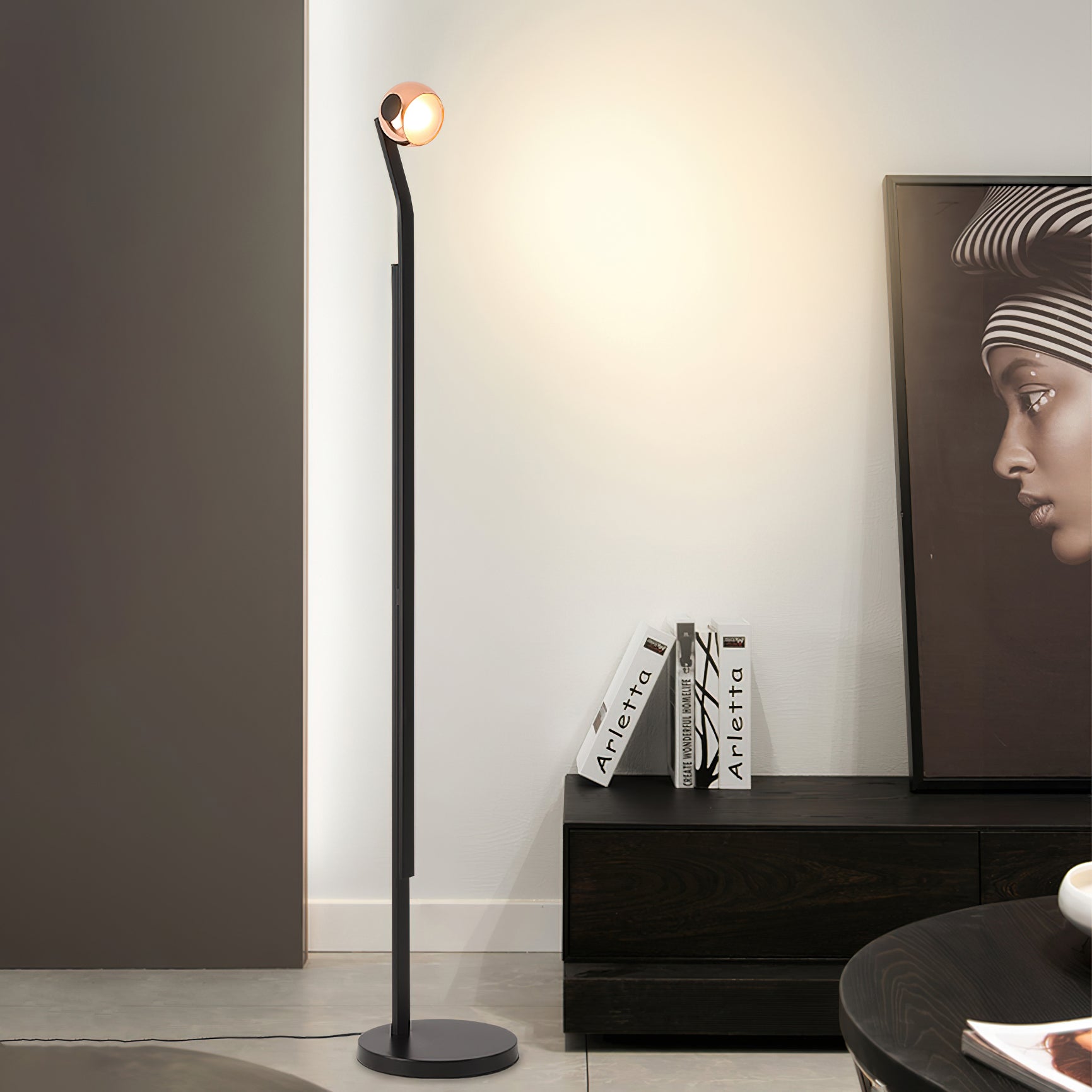 Modern Chalfis Floor Lamp with Adjustable Brightness - Stylish Standing Light for Living Room, Bedroom & Office - Perfect for Reading, Relaxing & Decorating