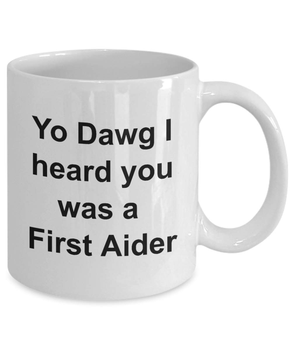 First Aid Coffee Mug - Insulated Travel Mug with Handle - Funny & Cool Gift for Nurses, Doctors, EMTs - Perfect for Office, Hospital & Emergency Use