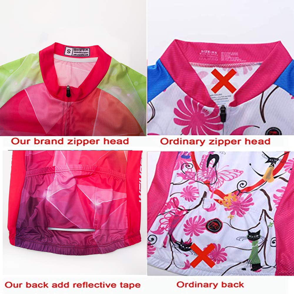 Women's Cycling Jersey Short Sleeve - Breathable Quick Dry Bike Shirt for Mountain & Road Cycling - Comfortable Athletic Wear Top for Outdoor Sports & Fitness Training