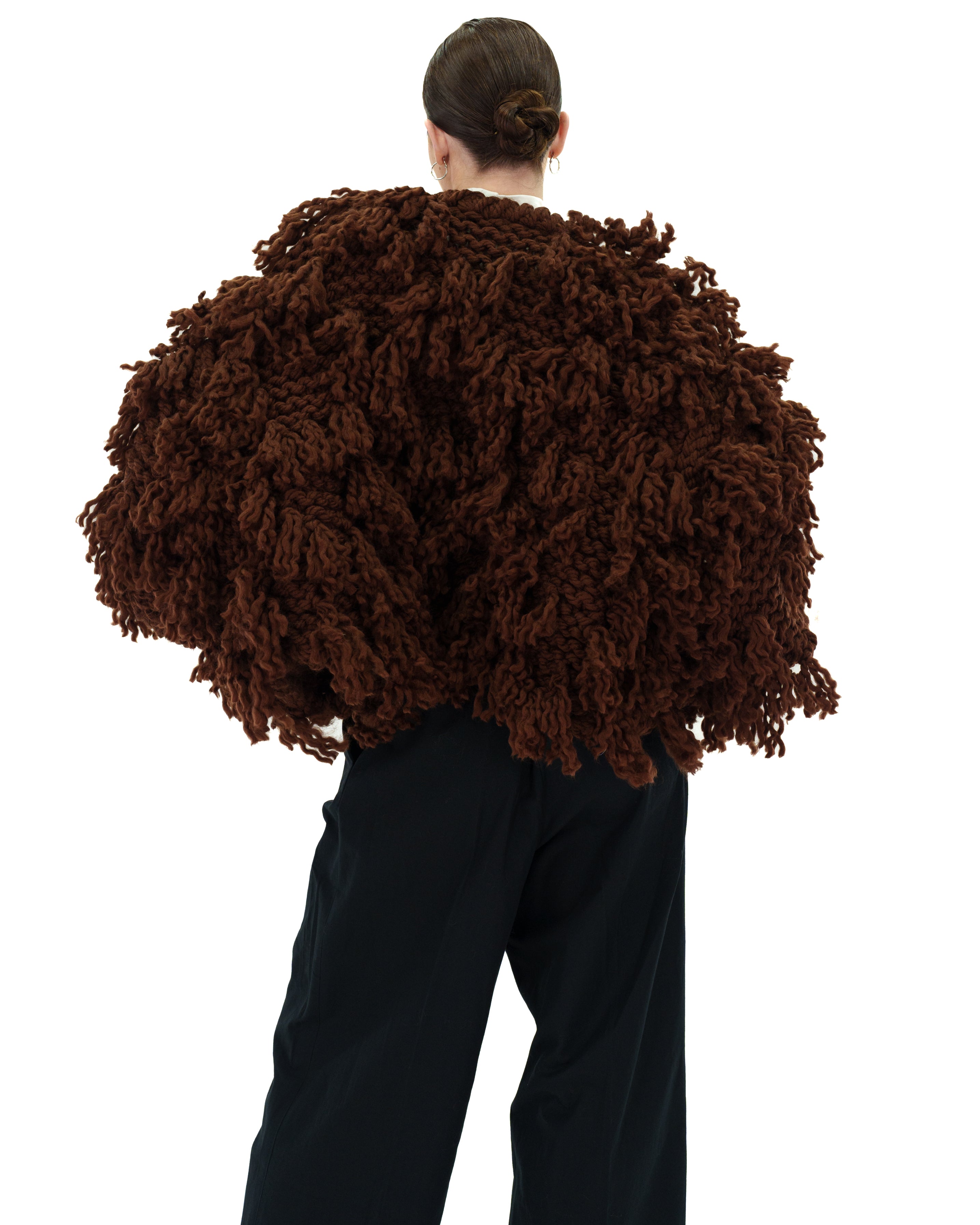 Women's Soft Fur-Like Cardigan - Cozy Winter Knit Sweater for Casual Wear, Office & Lounge