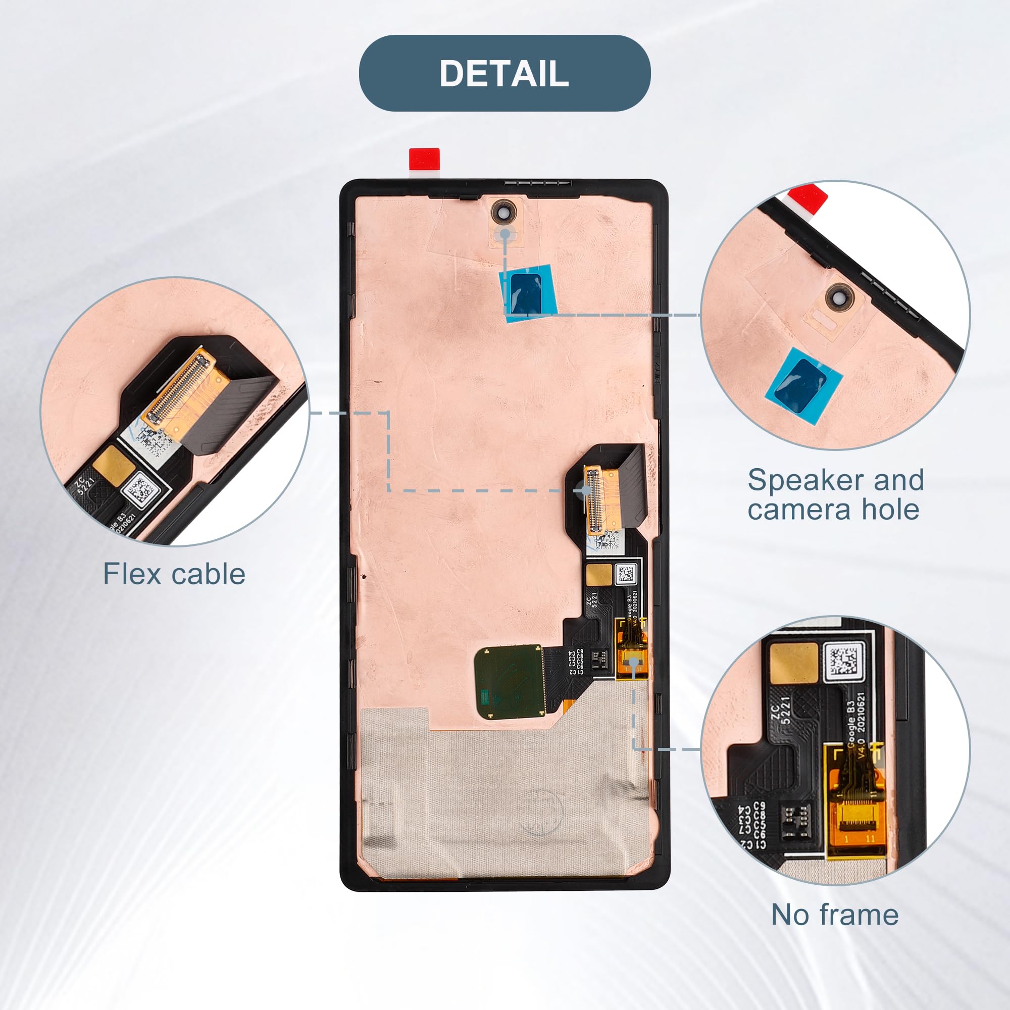 Original OLED Touch Screen Display for Google Pixel 6A GX7AS GB62Z G1AZG - 6.1