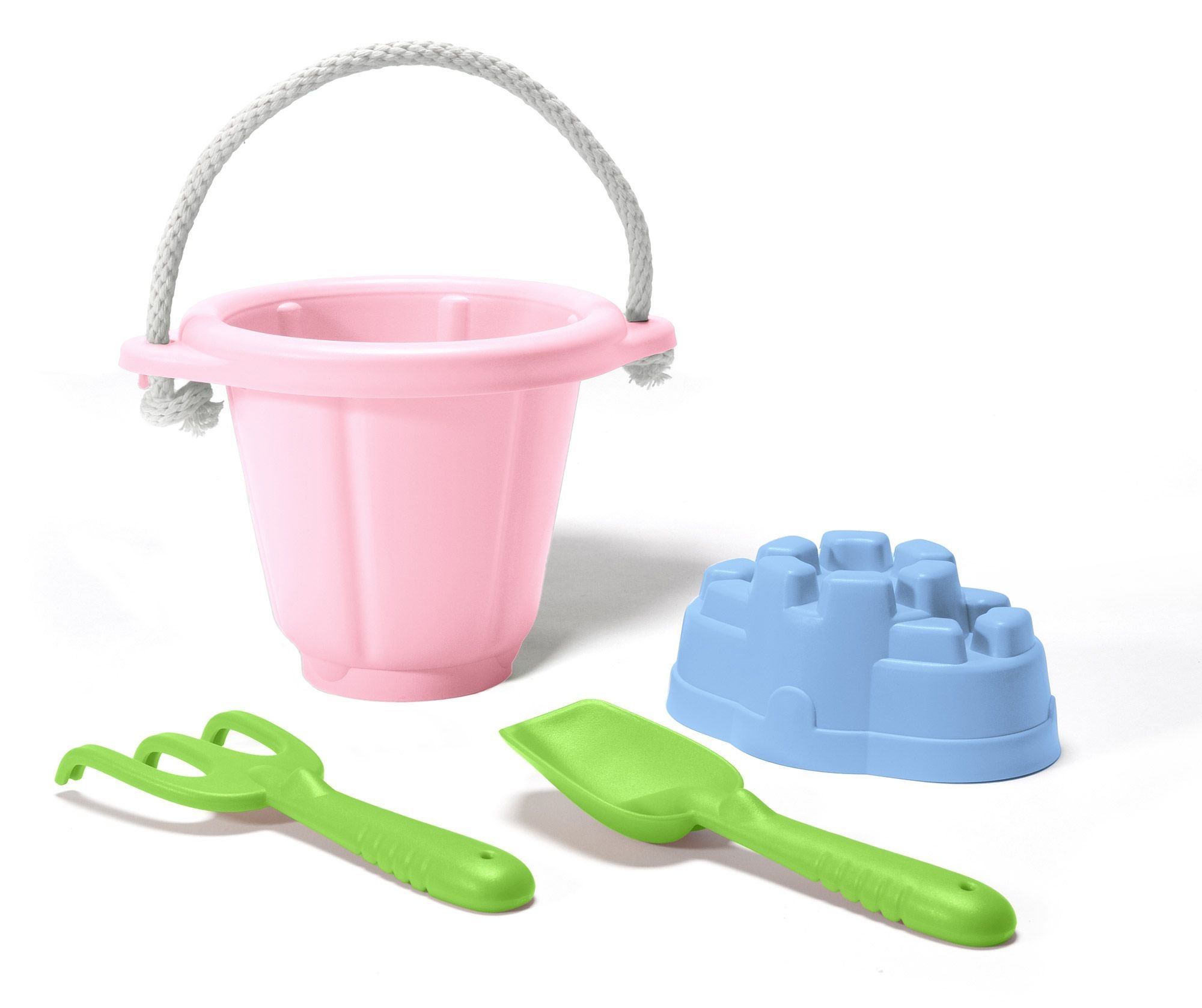 Green Toys Sand Play Set for Kids - Eco-Friendly Pink Beach & Sandbox Toys | Outdoor & Indoor Playtime Fun