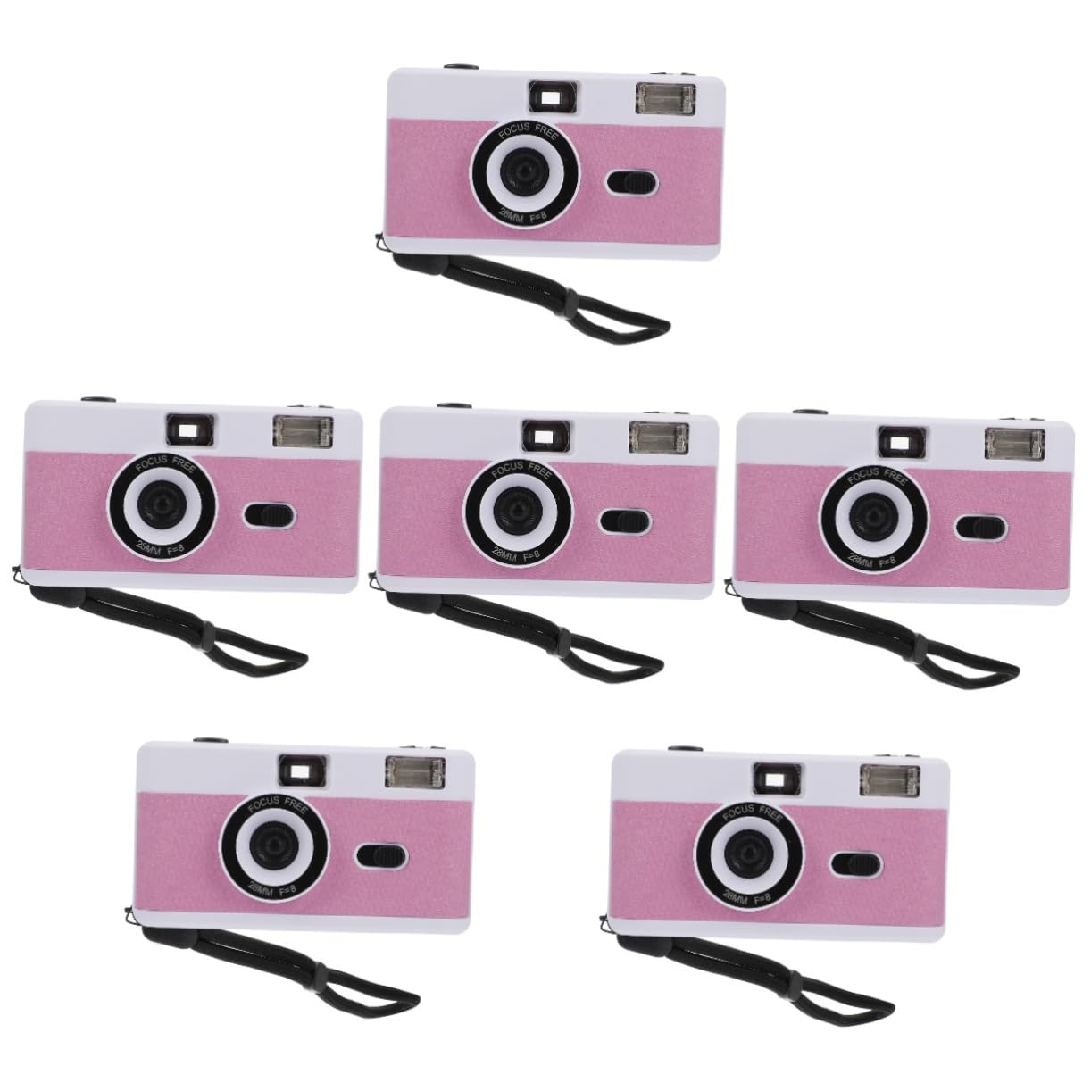 Gatuida 6-Pack Retro Film Cameras - Mini Vintage Photo Camera with Built-in Flash, Portable Travel Camera for Photography Enthusiasts | Perfect for Travel, Parties, and Vintage-Themed Events