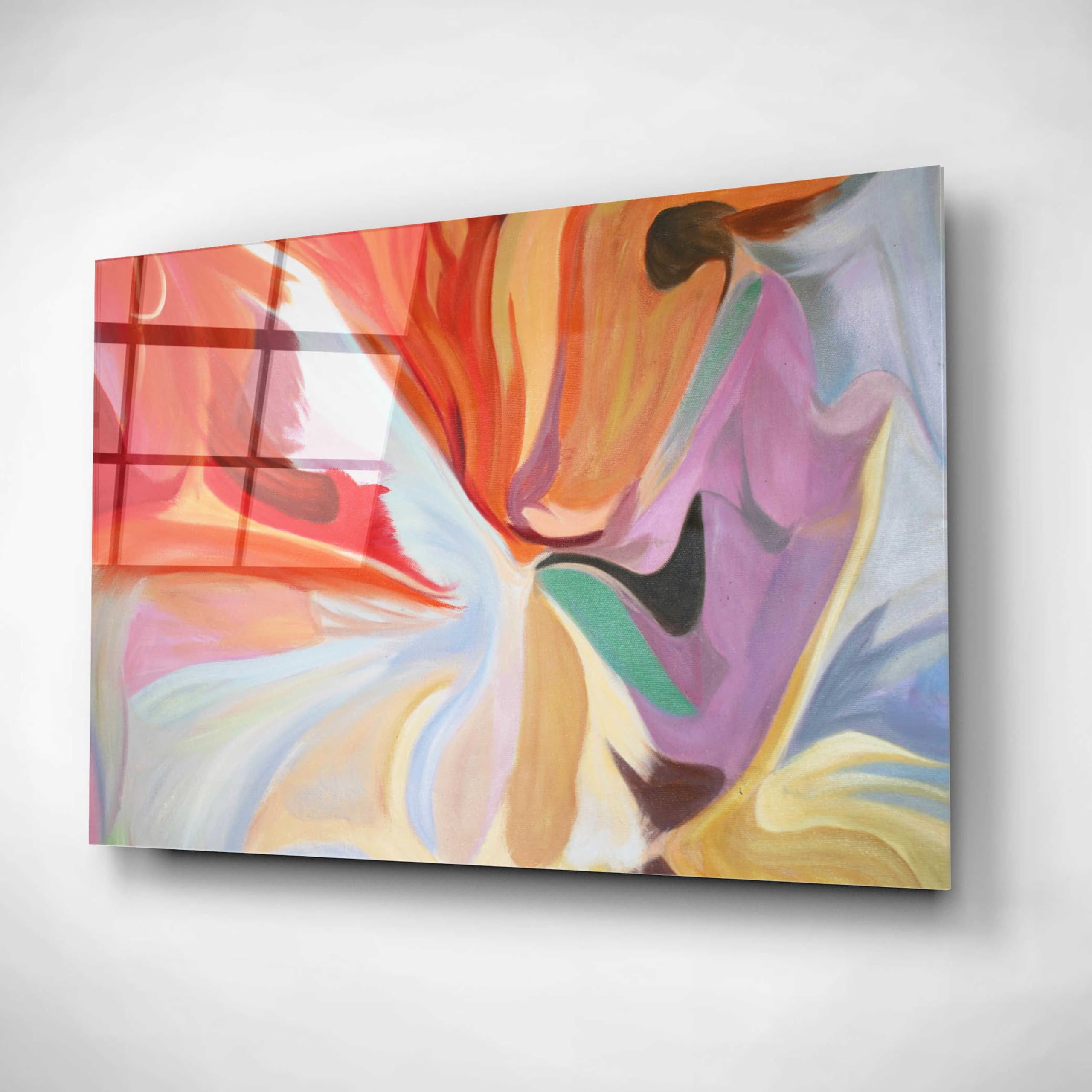 Epic Art 'Notes of Elegance 8' by Irena Orlov - Acrylic Glass Wall Art Painting 24x16 Inches - Modern Home Decor for Living Room, Bedroom & Office