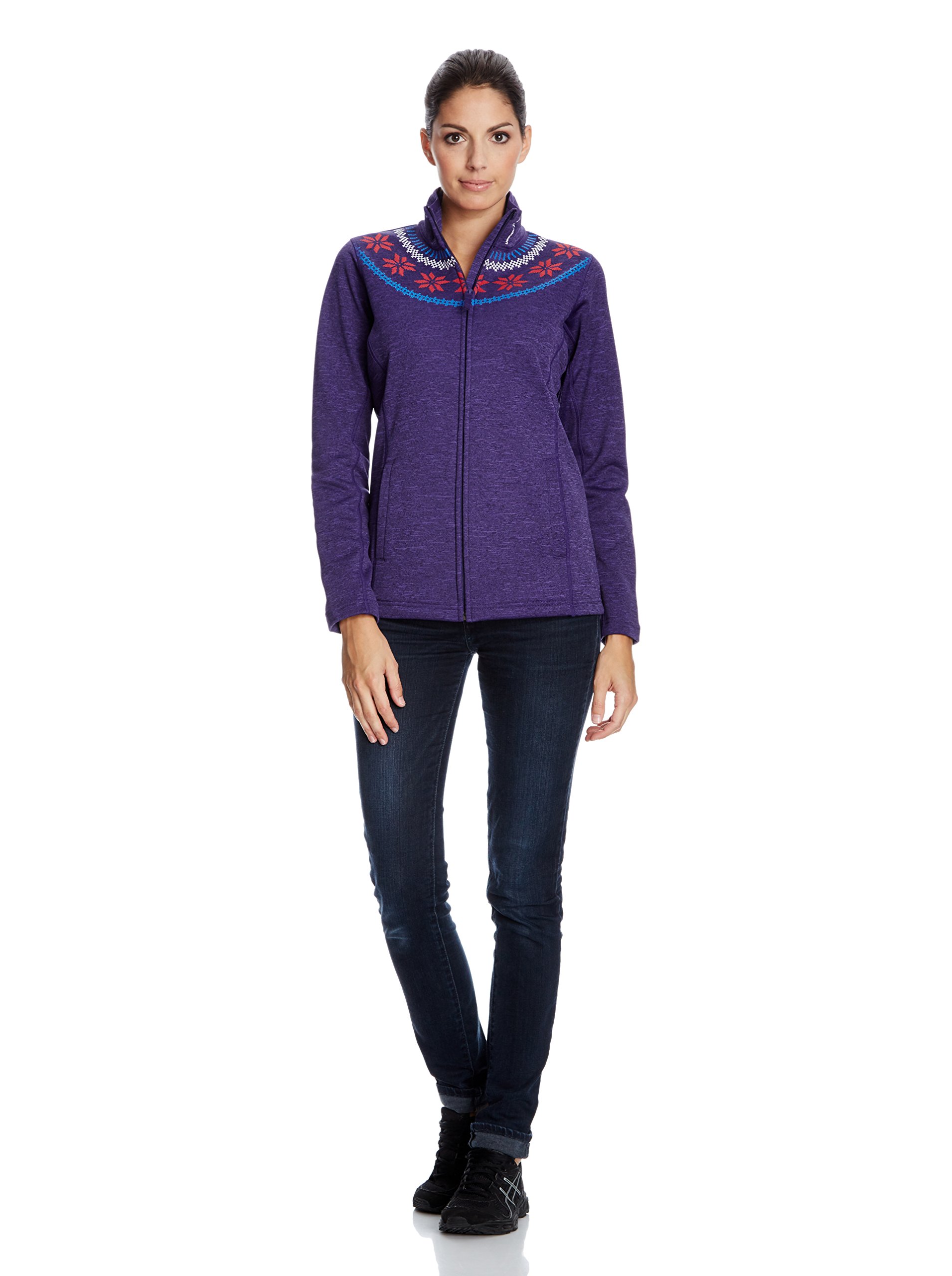 Helly Hansen Women's Graphic Fleece Jacket - Lightweight Warm Pullover for Hiking, Camping & Outdoor Activities | Cozy Casual Winter Wear