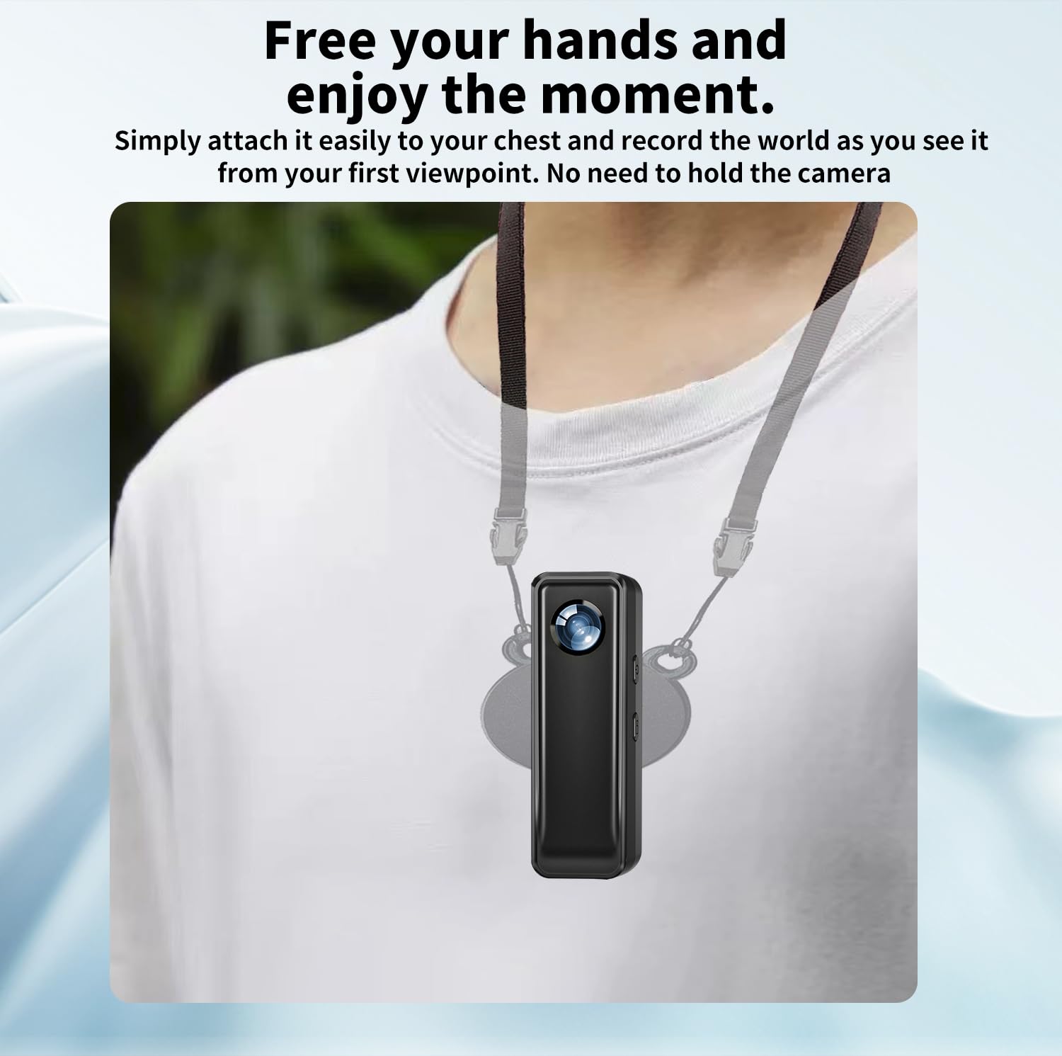 4K HD Body Camera with 64GB Memory Card - Mini Wearable Action Cam with Magnetic Clip for Travel, Cycling, Home Security & Office Recording | Portable Pocket Camcorder for Daily Use & Hands-Free Documentation