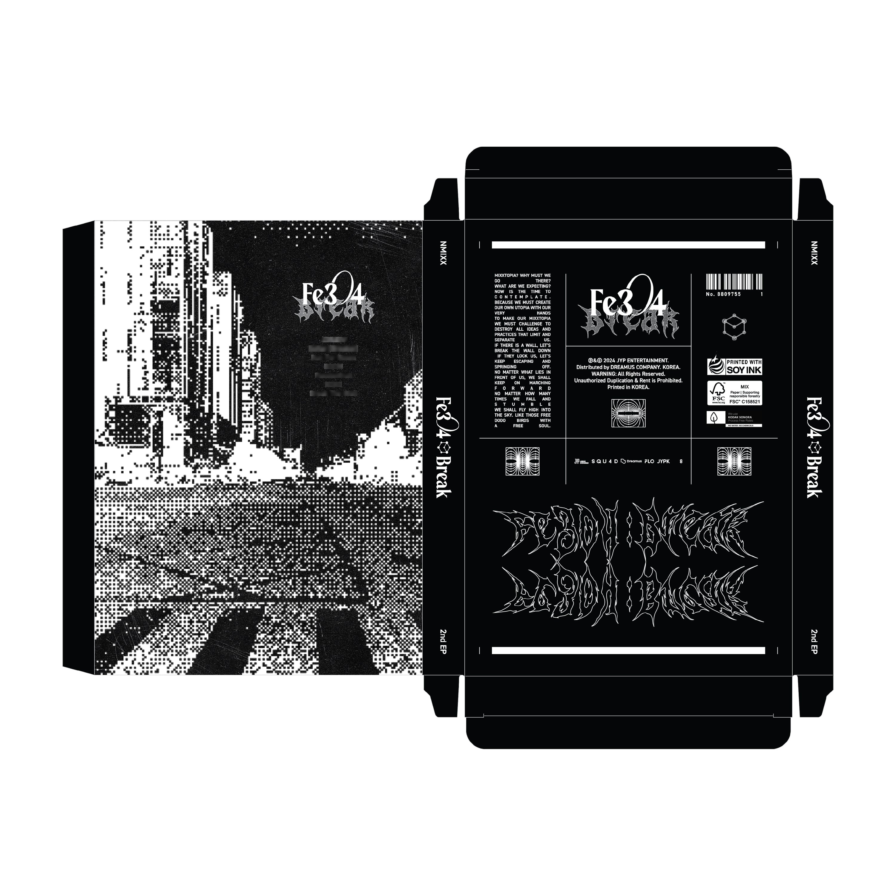 NMIXX 2nd EP Album 'FE3O4: BREAK' with Poster - K-Pop Music CD for Fans, Collectors & Gift Giving - Perfect for Concerts, Fan Meetings & K-Pop Collections