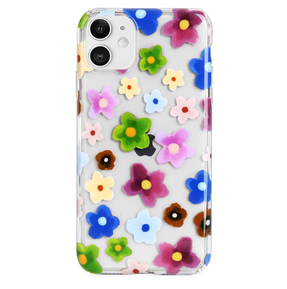 Flower Power iPhone Case - Vibrant Floral Design Protective Cover for iPhone 12/13/14/15 Pro Max - Perfect for Spring, Summer & Boho Style Lovers