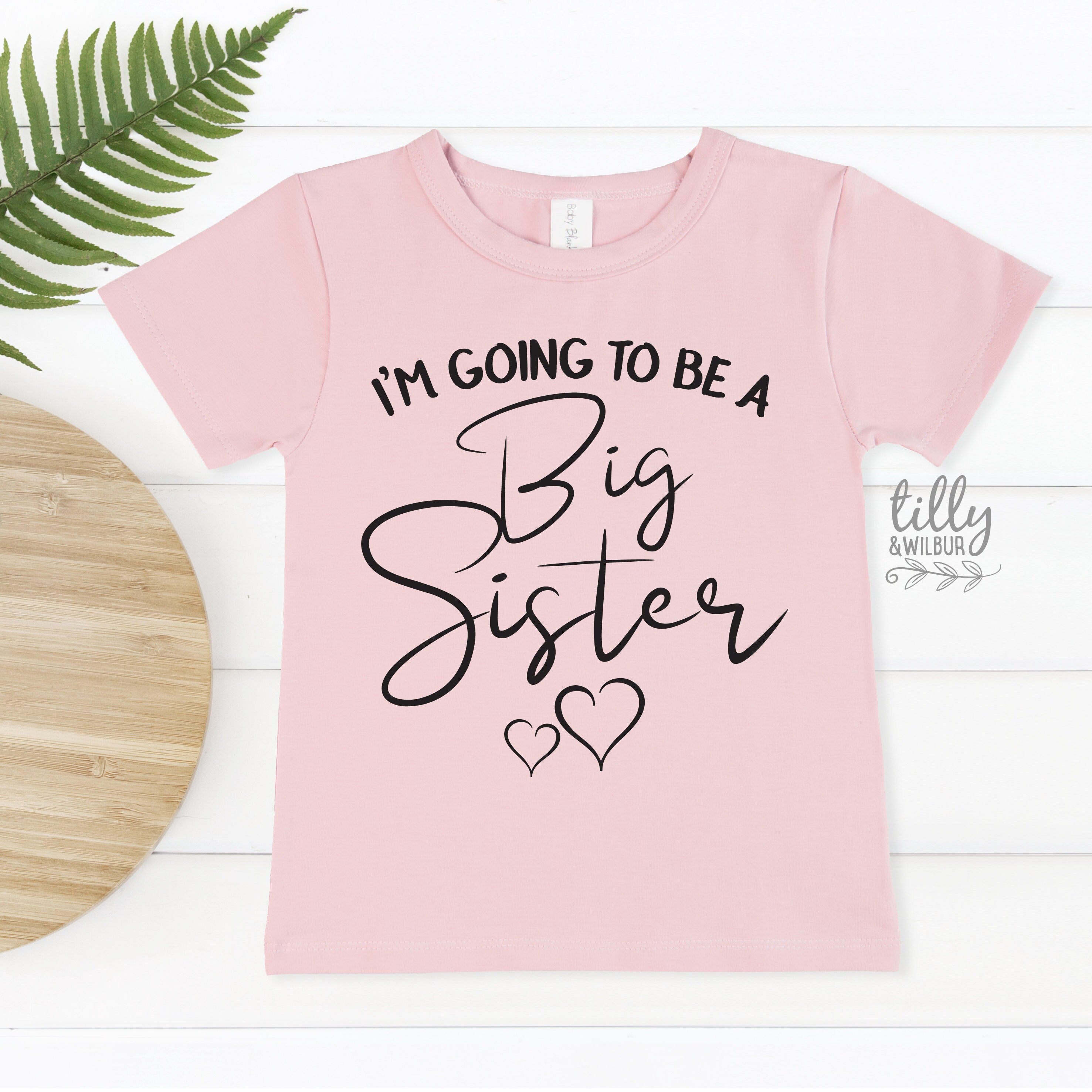 Big Sister T-Shirt - Comfortable & Stylish Sibling Gift for Women & Girls - Perfect for Family Events, Birthdays & Matching Outfits