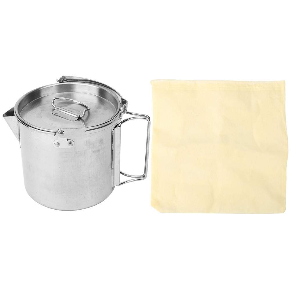 Portable Stainless Steel Camping Coffee Pot - Outdoor Hanging Kettle for Hiking & Picnics