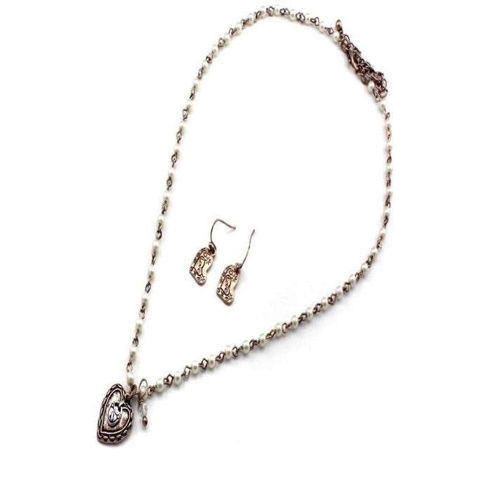 Elegant Gold Heart Pendant Necklace Set for Women - Perfect Gift for Valentine's Day, Anniversary & Special Occasions