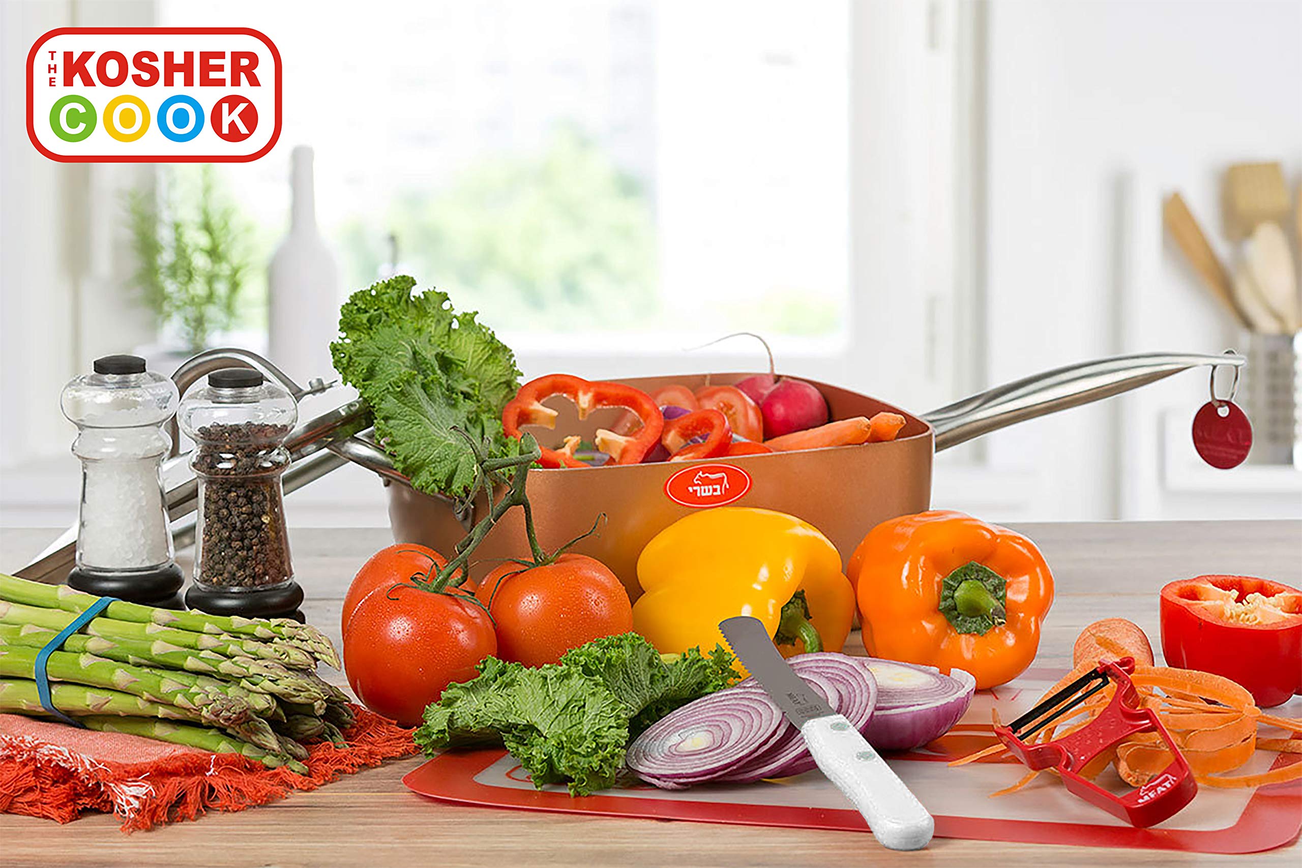 Sharp Paring Knife Set - 2 Pack, Ergonomic Handle for Kitchen & Cooking