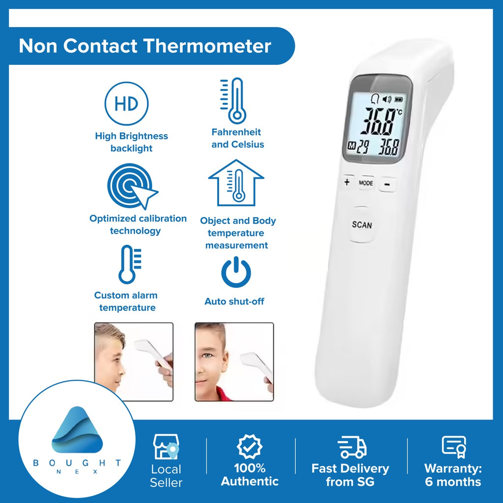 Digital Infrared Forehead Thermometer for Babies - Non-Contact Fever Measurement Tool for Kids & Adults - Perfect for Home, Nursery, and Travel Use