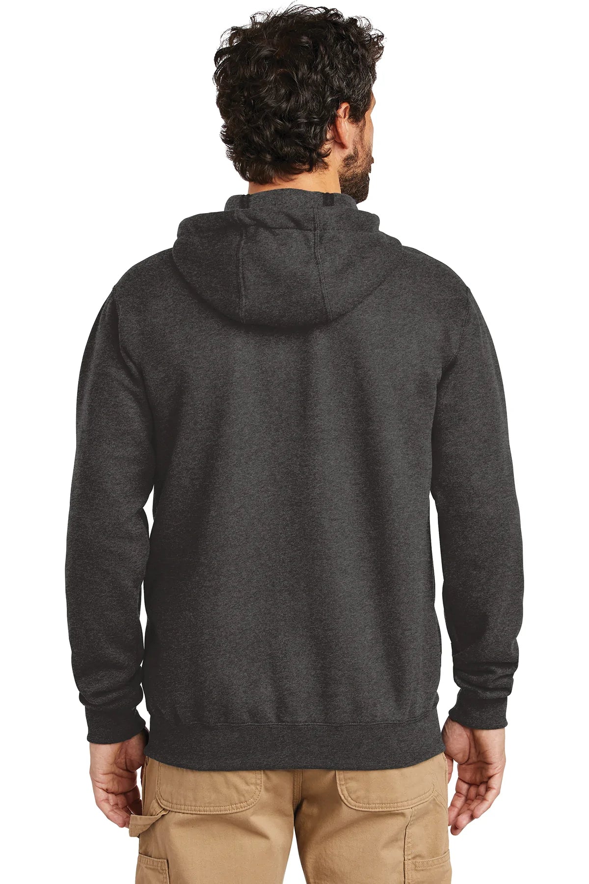 Carhartt Midweight Zip-Up Hoodie for Men & Women - Carbon Heather - Comfortable & Durable Fleece Pullover for Work, Outdoor & Casual Wear